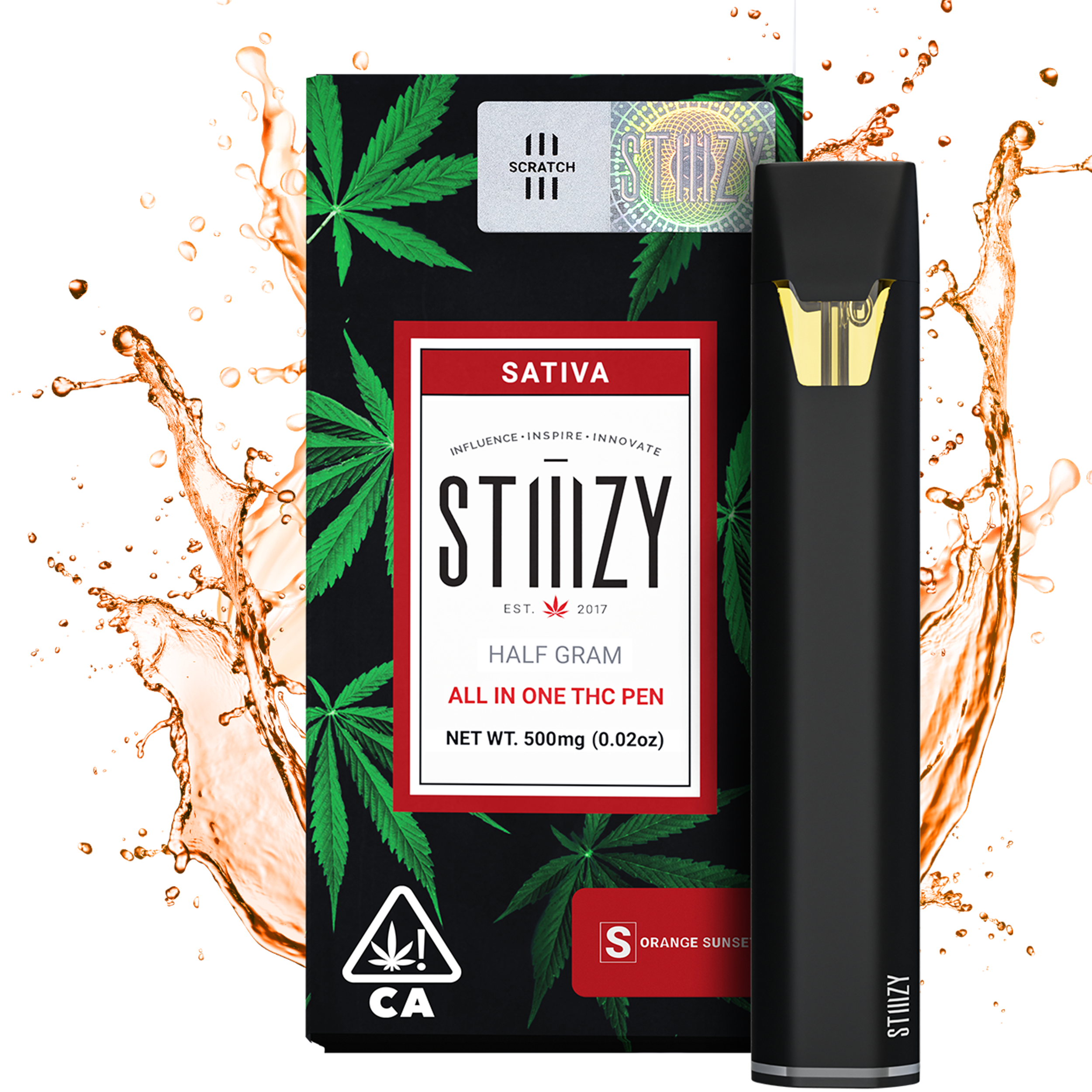 リラクゼーショングッズ Crystal H CDT Orange Sunset 1ml Orange Sunset | Premium THC | STIIIZY