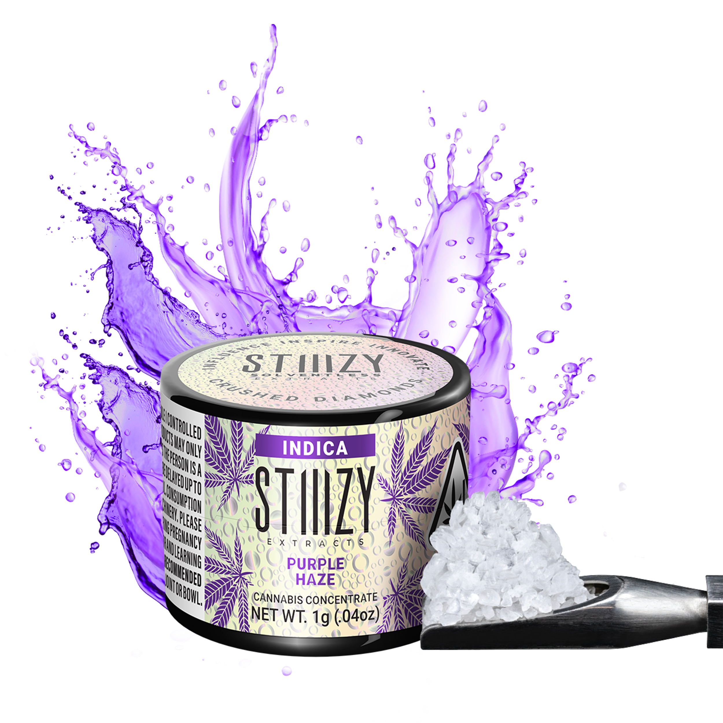 CBD 高濃度95%Purple Haze+NorthernLights1ml Purple Haze | Crushed Diamond | STIIIZY