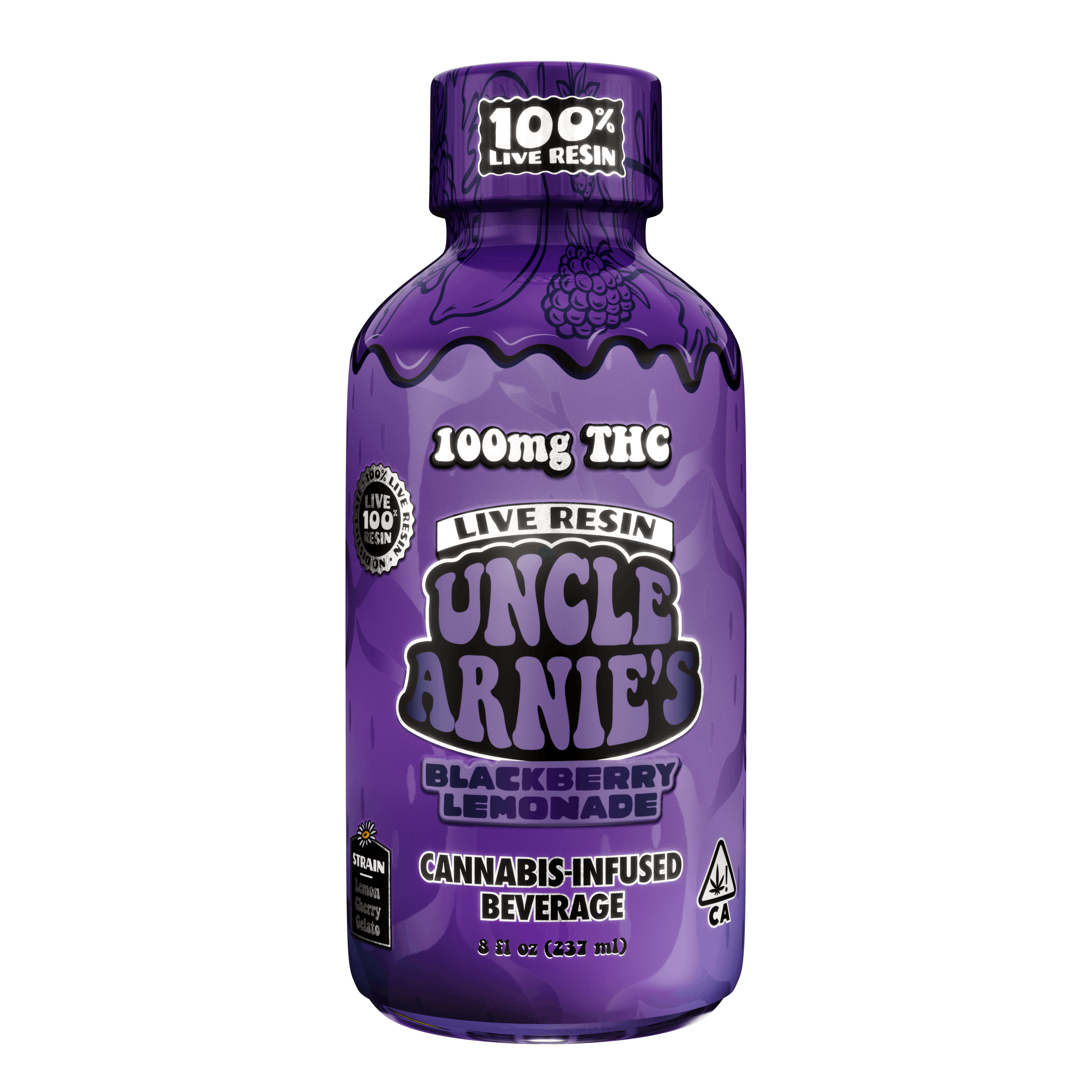 Uncle Arnies-Live Resin Beverage-Blackberry Lemonade