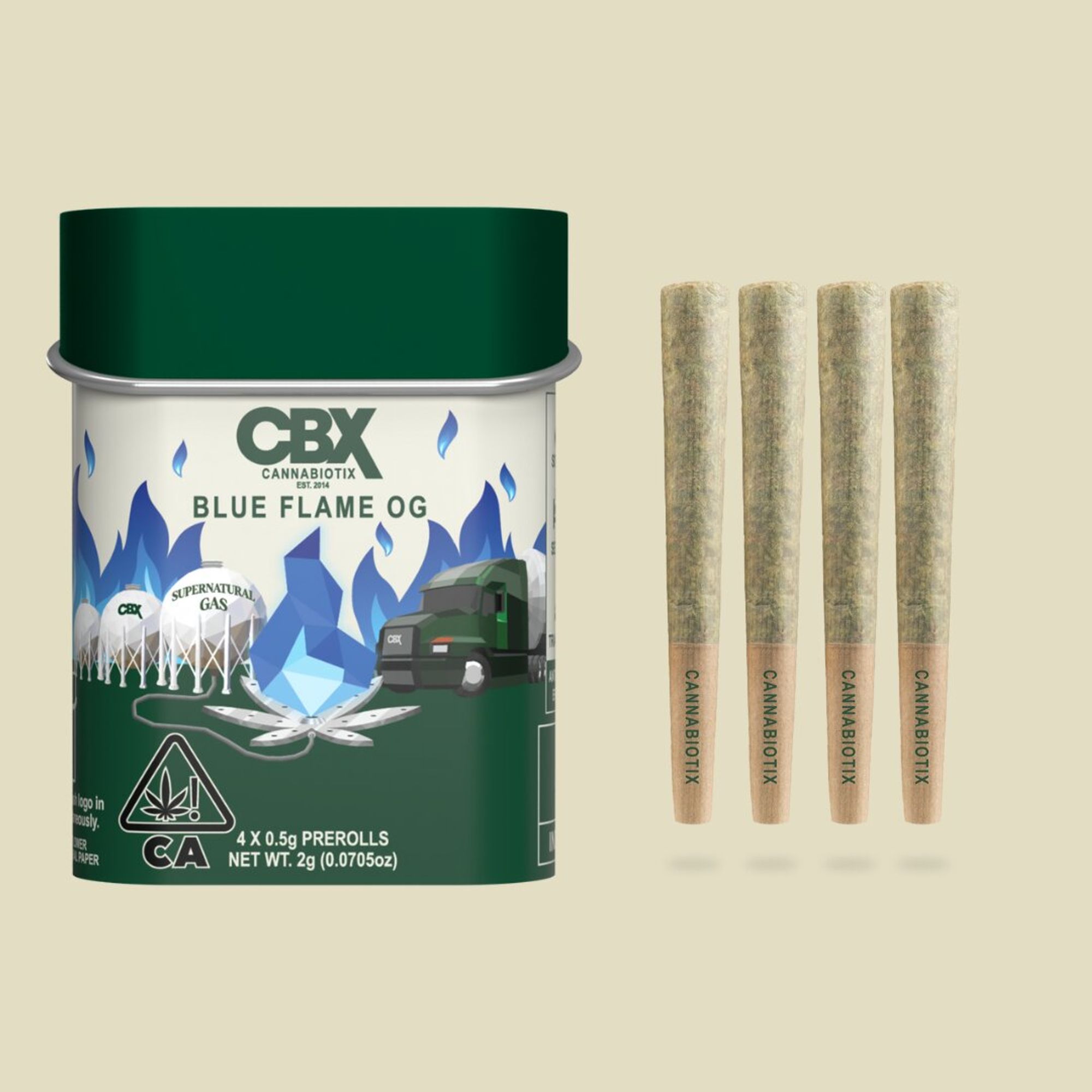 BLUE FLAME OG PRE-ROLLS 4PK N3
