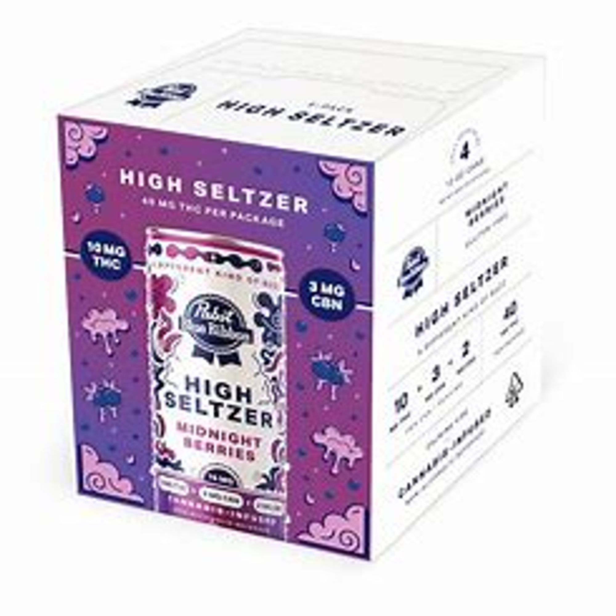 HIGH SELTZER MIDNIGHT BERRIES 4PK 60MG