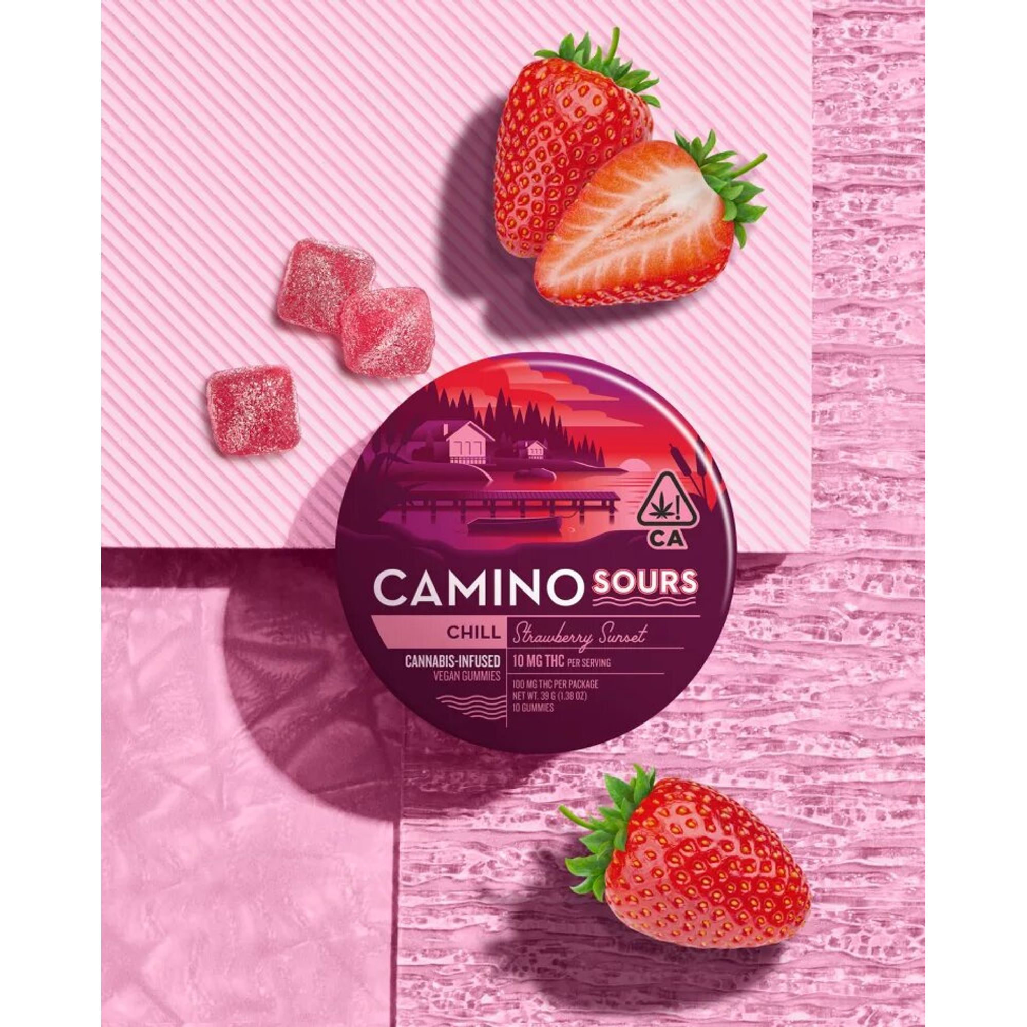 STRAWBERRY SUNSET CHILL SOUR GUMMIES A7
