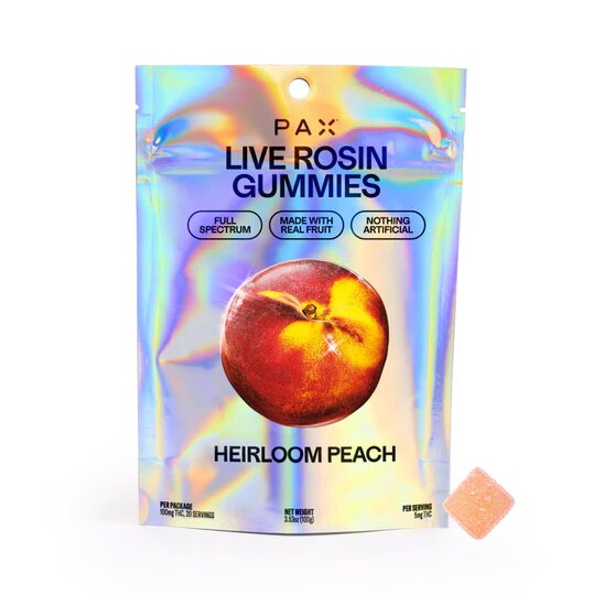 LIVE ROSIN HEIRLOOM PEACH GUMMIES P3