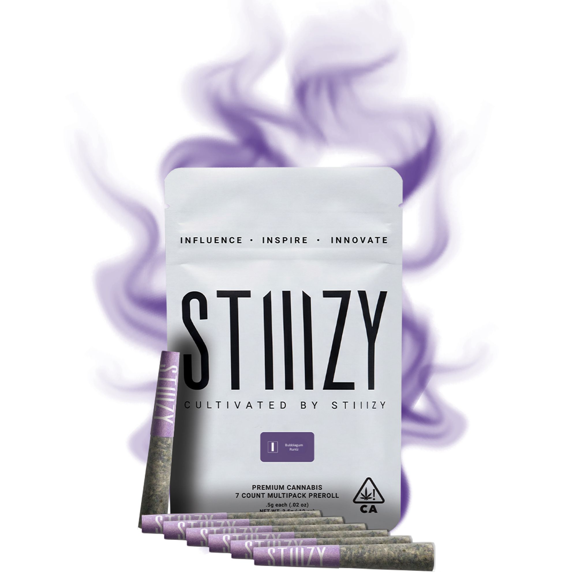 STIIIZY - White Label Preroll Multipack - Bubblegum Runtz - 3.5g
