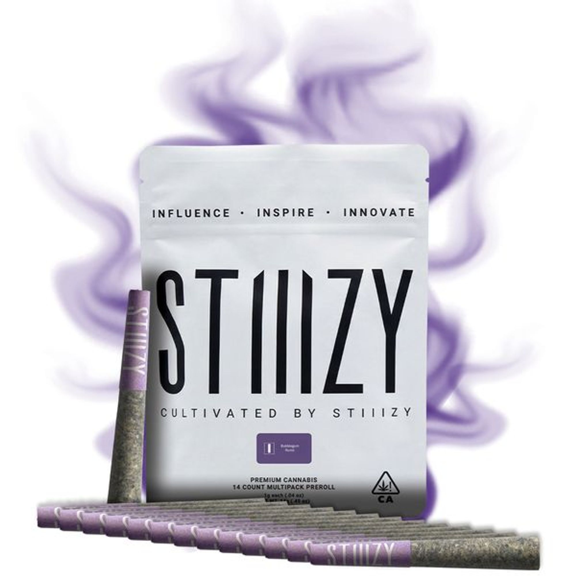 STIIIZY - White Label Preroll Multipack - Bubblegum Runtz - 14g