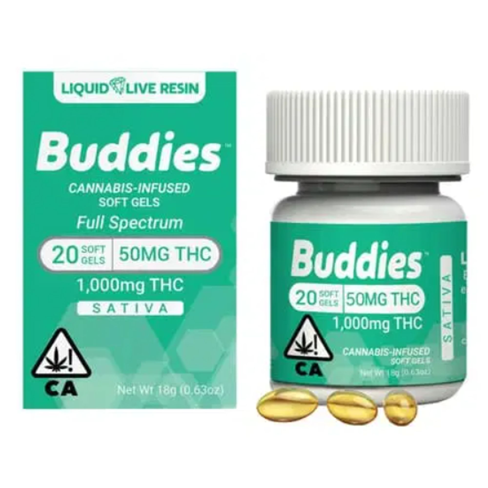 BUDDIES - THC CAPSULE - THC - 50MG