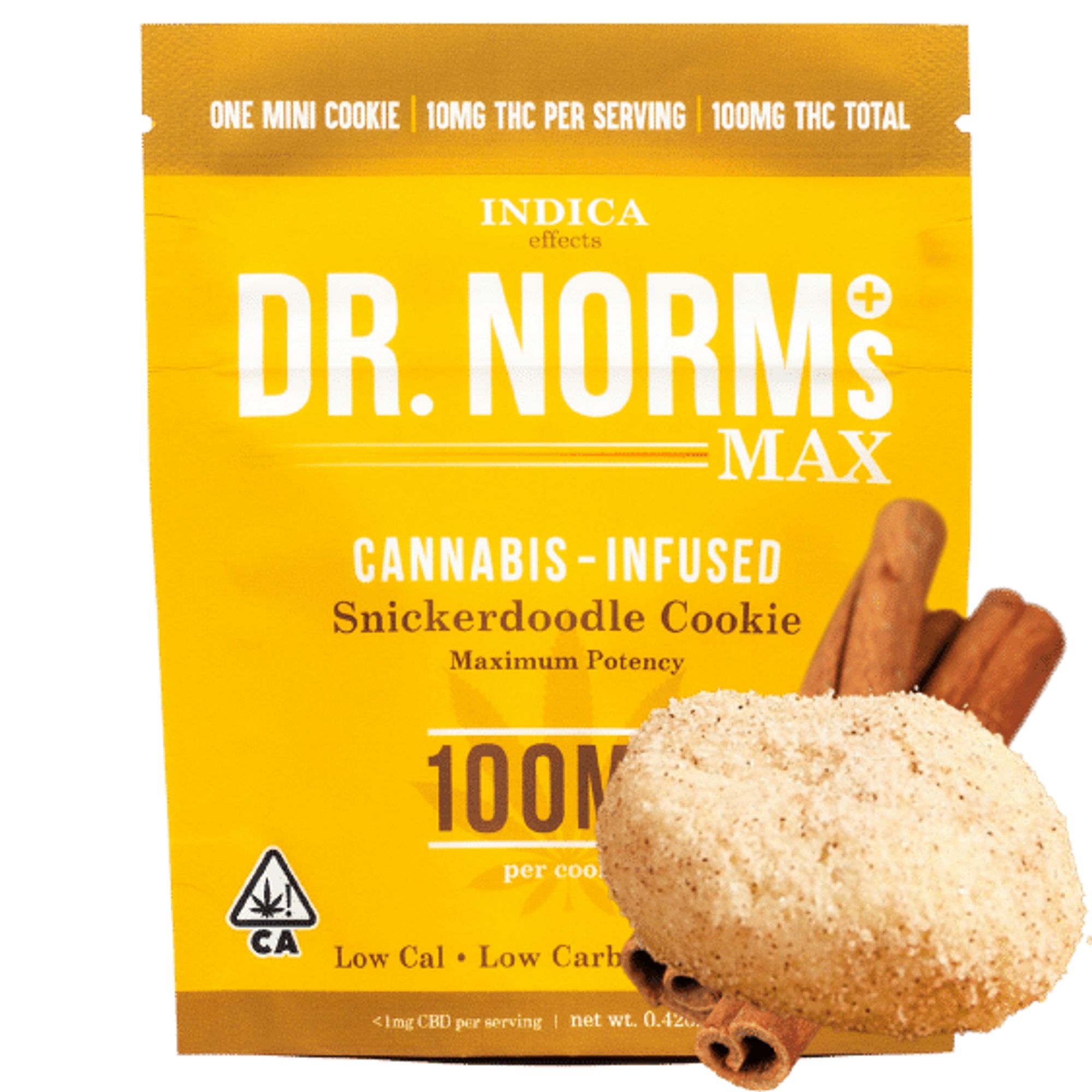 DR. NORMS - THC BAKED GOODS - MAX SNICKERDOODLE COOKIE - 100MG
