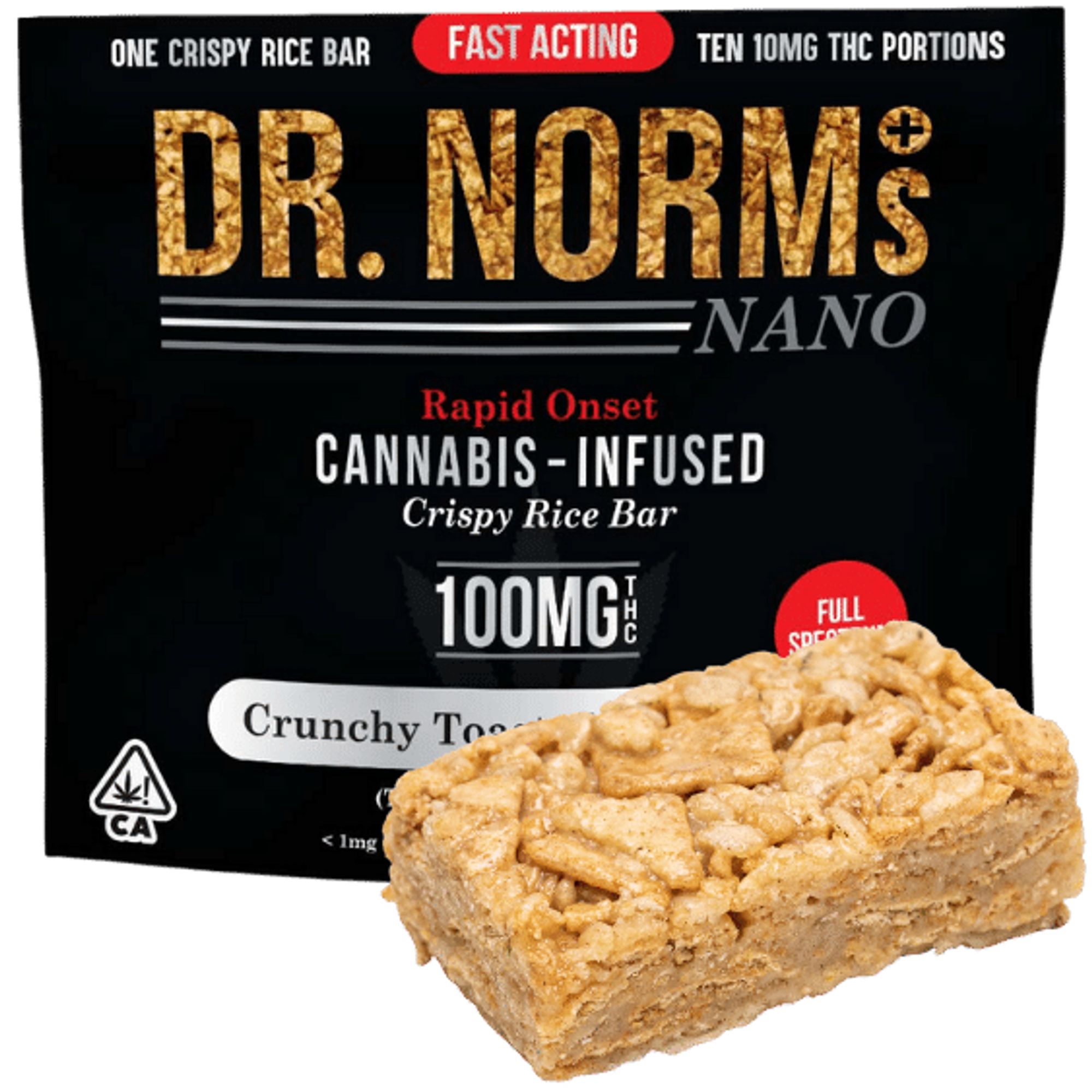 DR. NORMS - THC BAKED GOODS - NANO RKT CINNAMON TOAST - 100MG