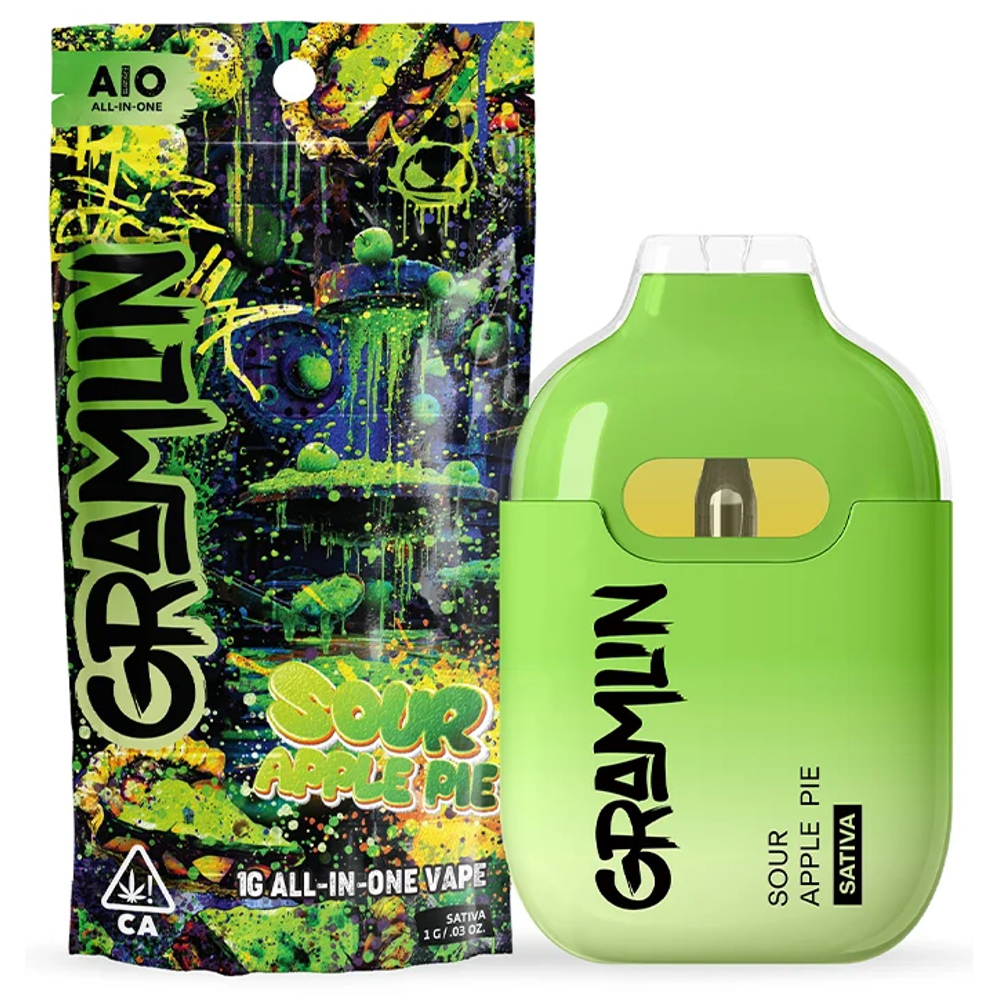 GRAMLIN - THC ALL IN ONE - SOUR APPLE PIE - 1G