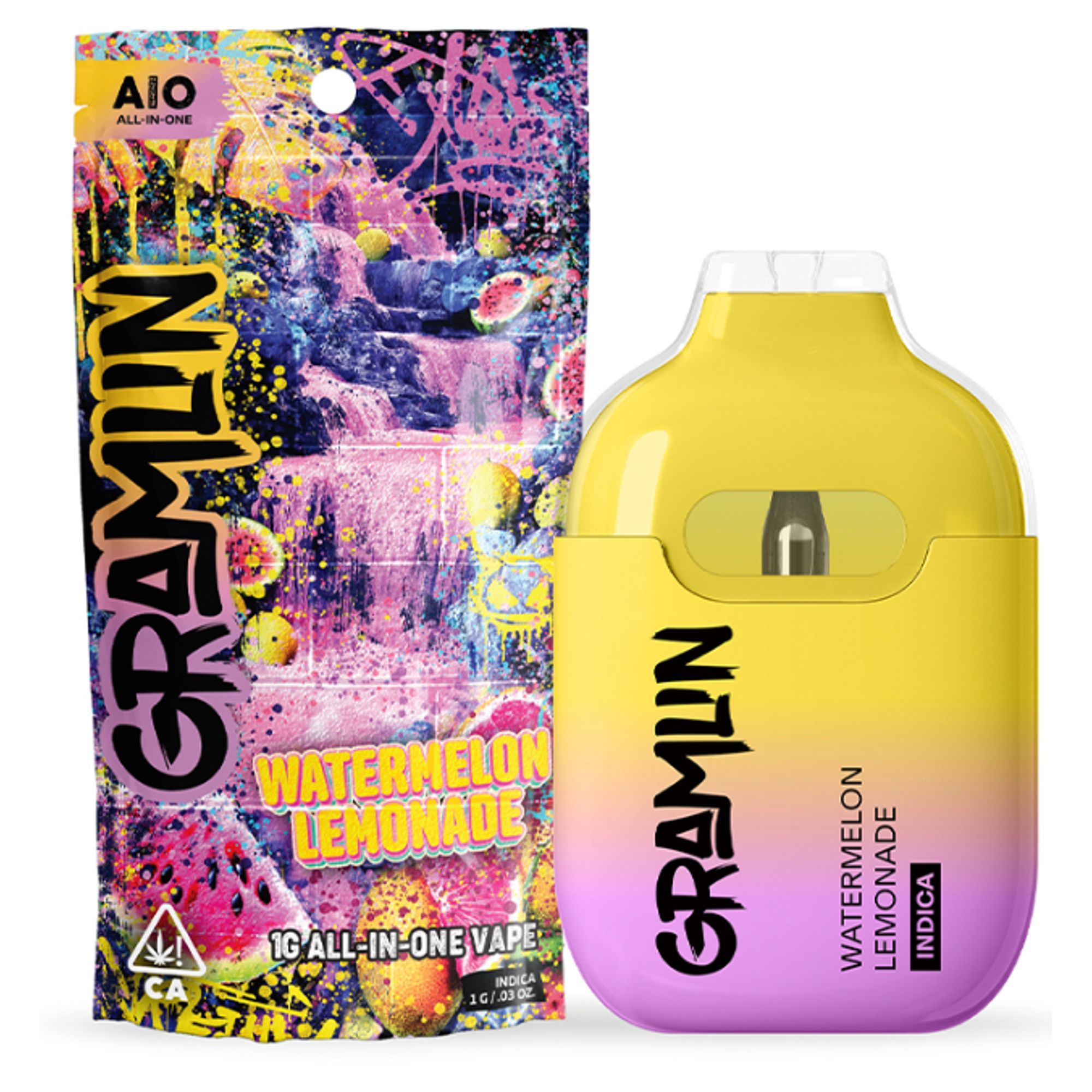 KB - GRAMLIN - THC ALL IN ONE - WATERMELON LEMONADE - 1G
