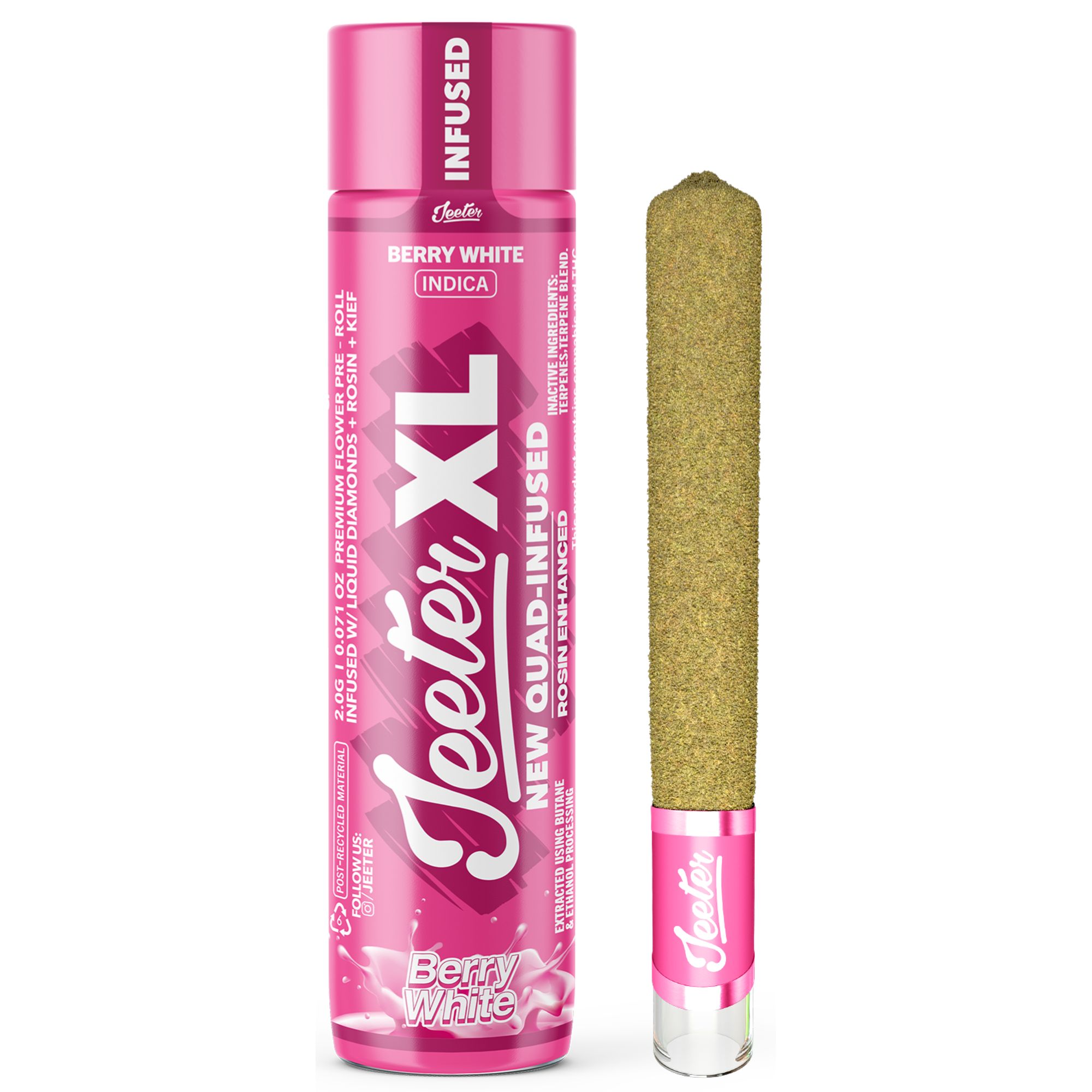 JEETER - INFUSED PREROLL - QUADS BERRY WHITE - 2G