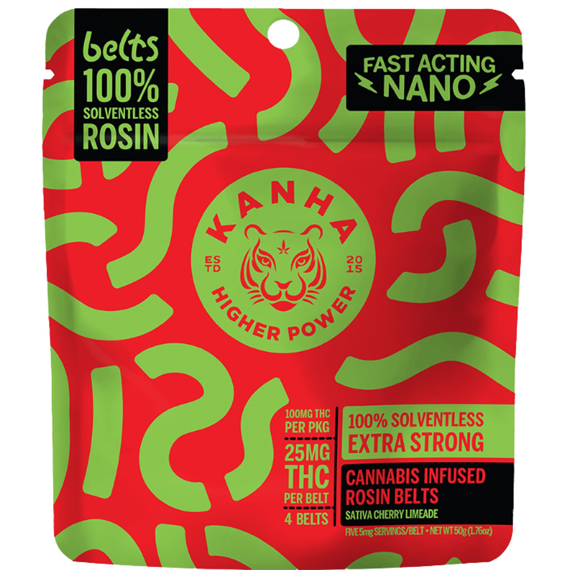 KANHA - SOLVENTLESS GUMMY - NANO CHERRY LIMEADE - 100MG