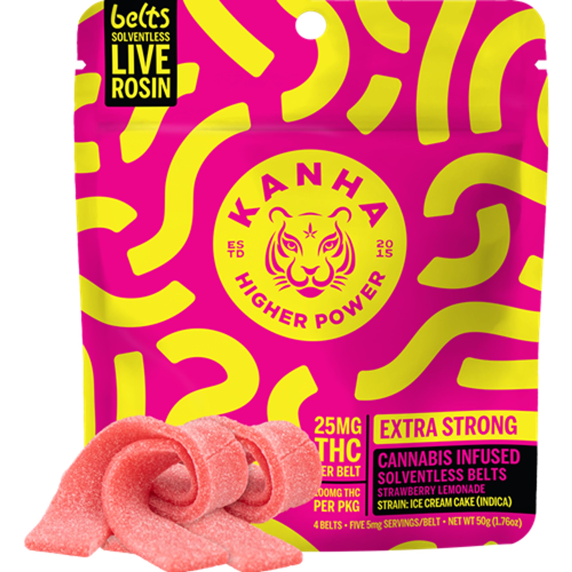 KANHA - SOLVENTLESS GUMMY - NANO STRAWBERRY LEMONADE - 100MG