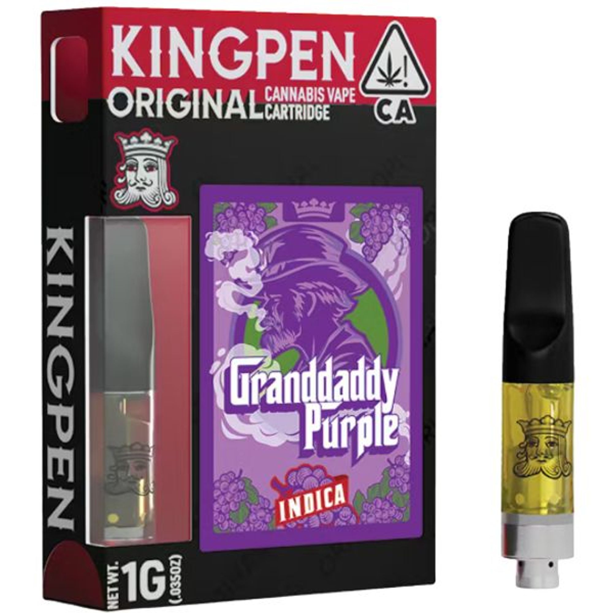 KINGPEN - THC VAPE - GRANDDADDY PURPLE - 1G