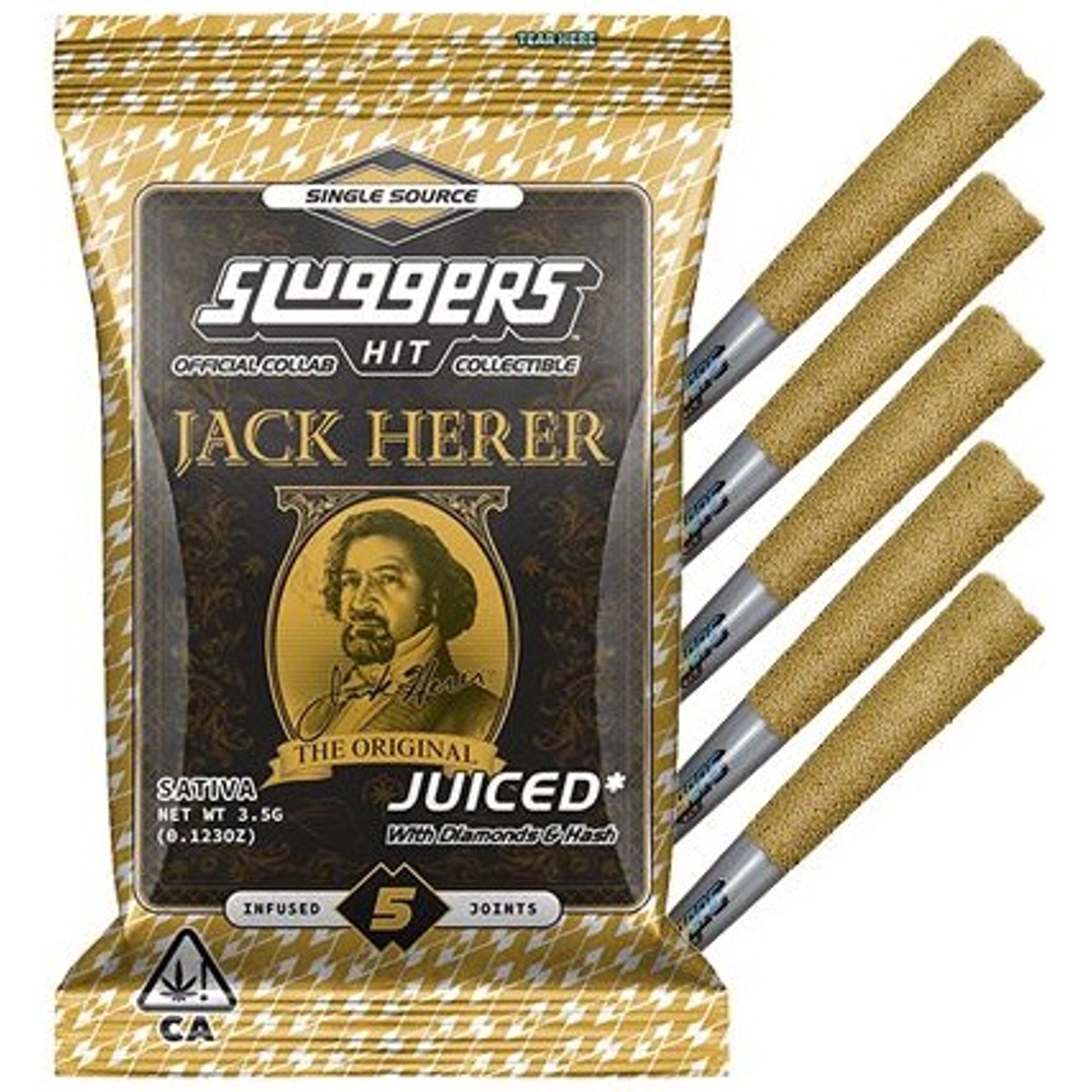 SLUGGERS - INFUSED PREROLL MULTIPACK - JACK HERER - 3.5G