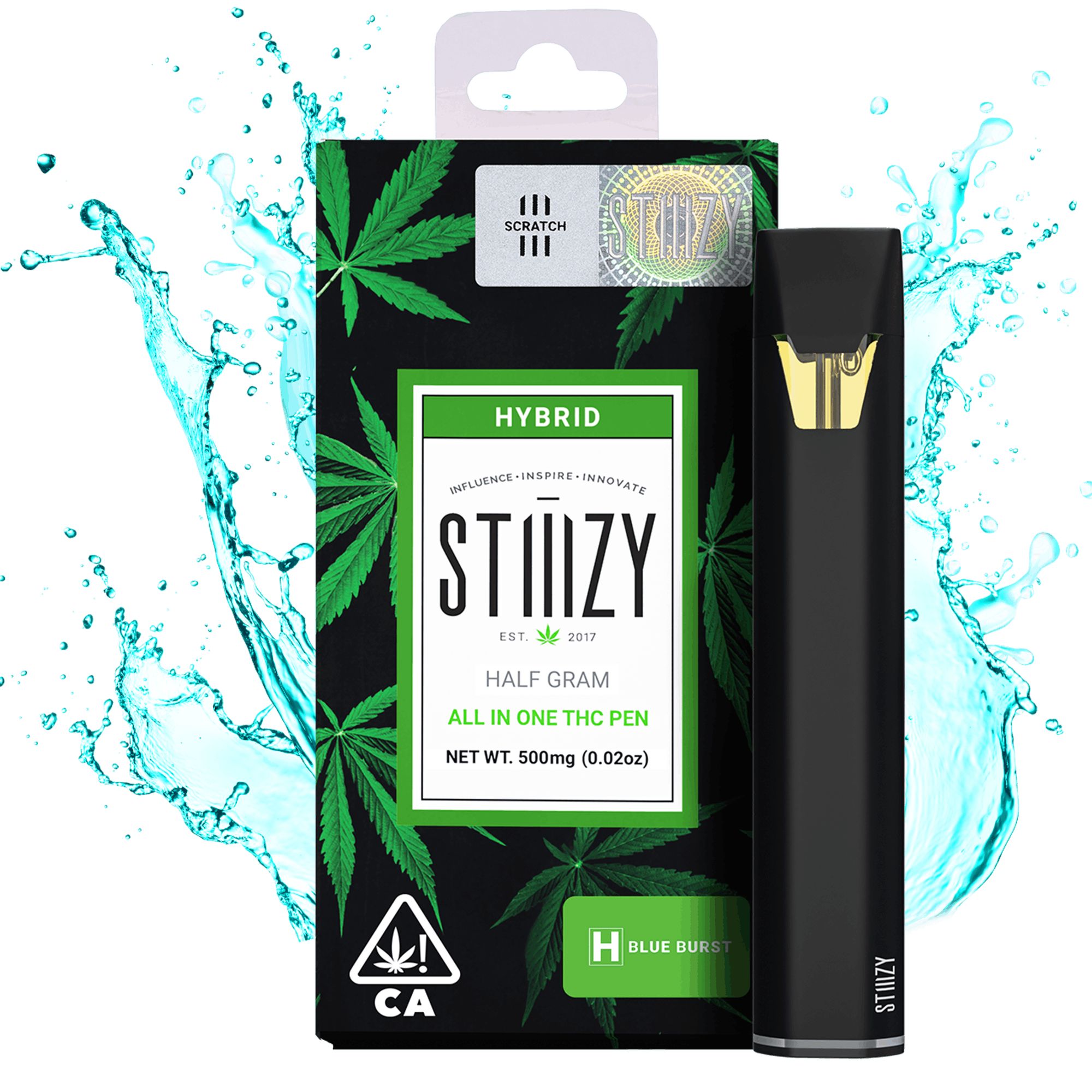 DNU - V3 - STIIIZY - ORG AIO - Blue Burst - 0.5g