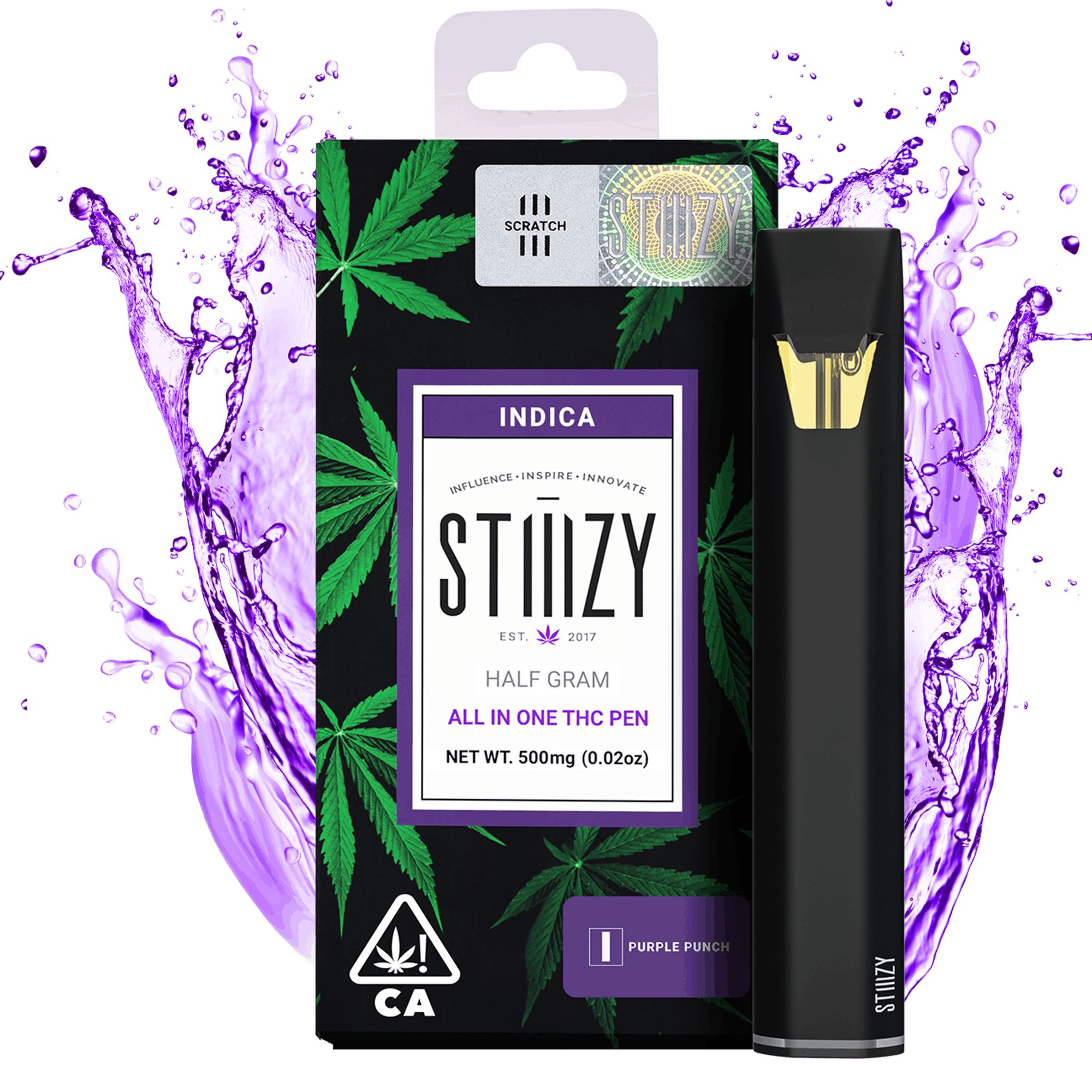 DNU - V3 - STIIIZY - ORG AIO - Purple Punch - 0.5g