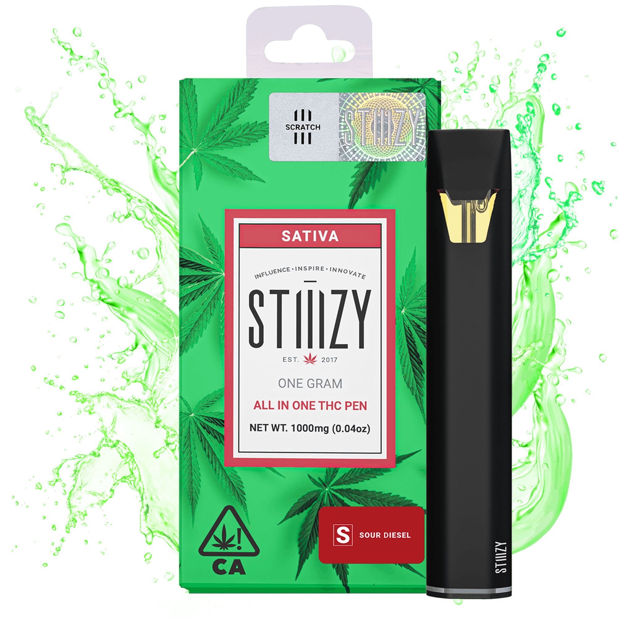 DNU - V3 - STIIIZY - ORG AIO - Sour Diesel - 1g