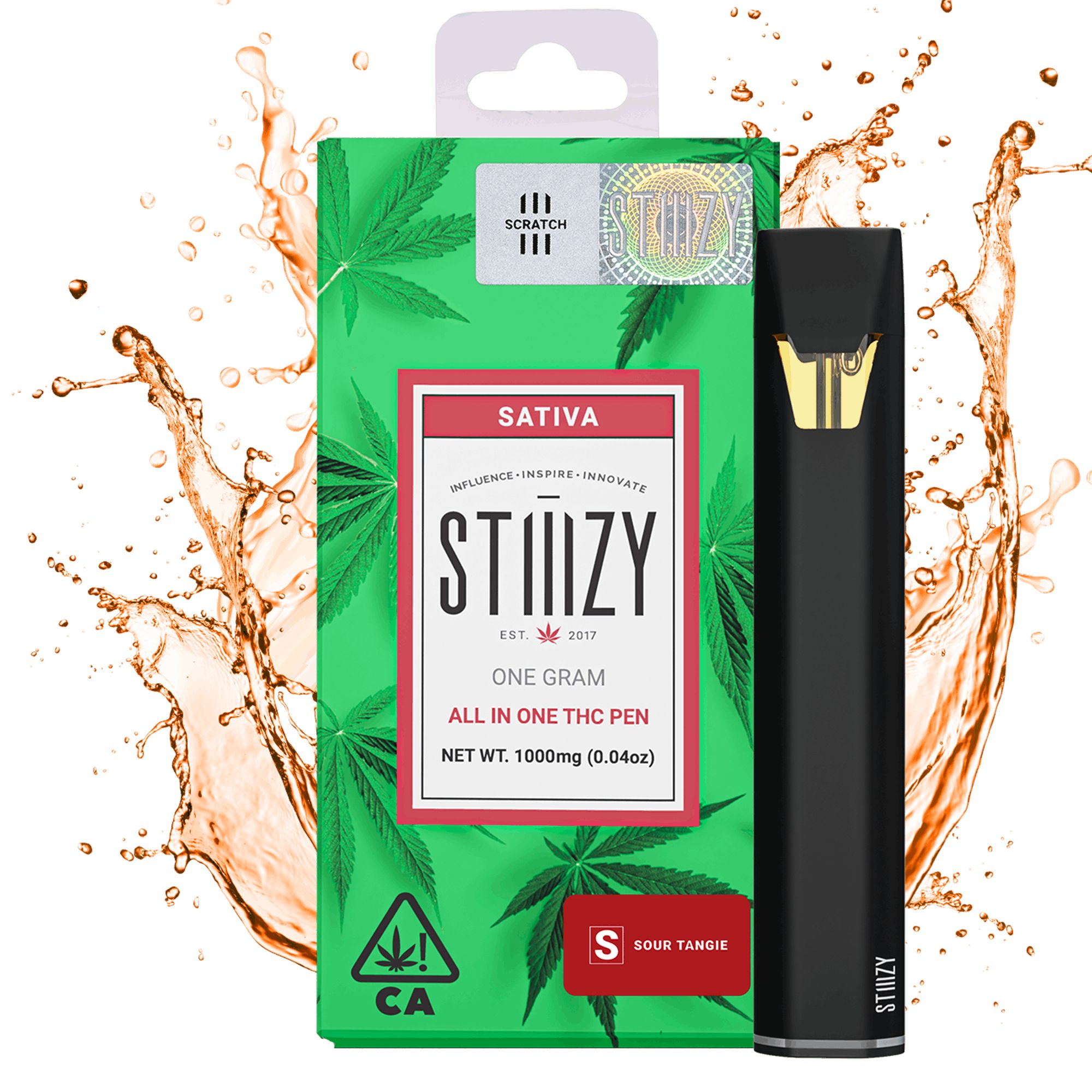 DNU - V3 - STIIIZY - ORG AIO - Sour Tangie - 1g
