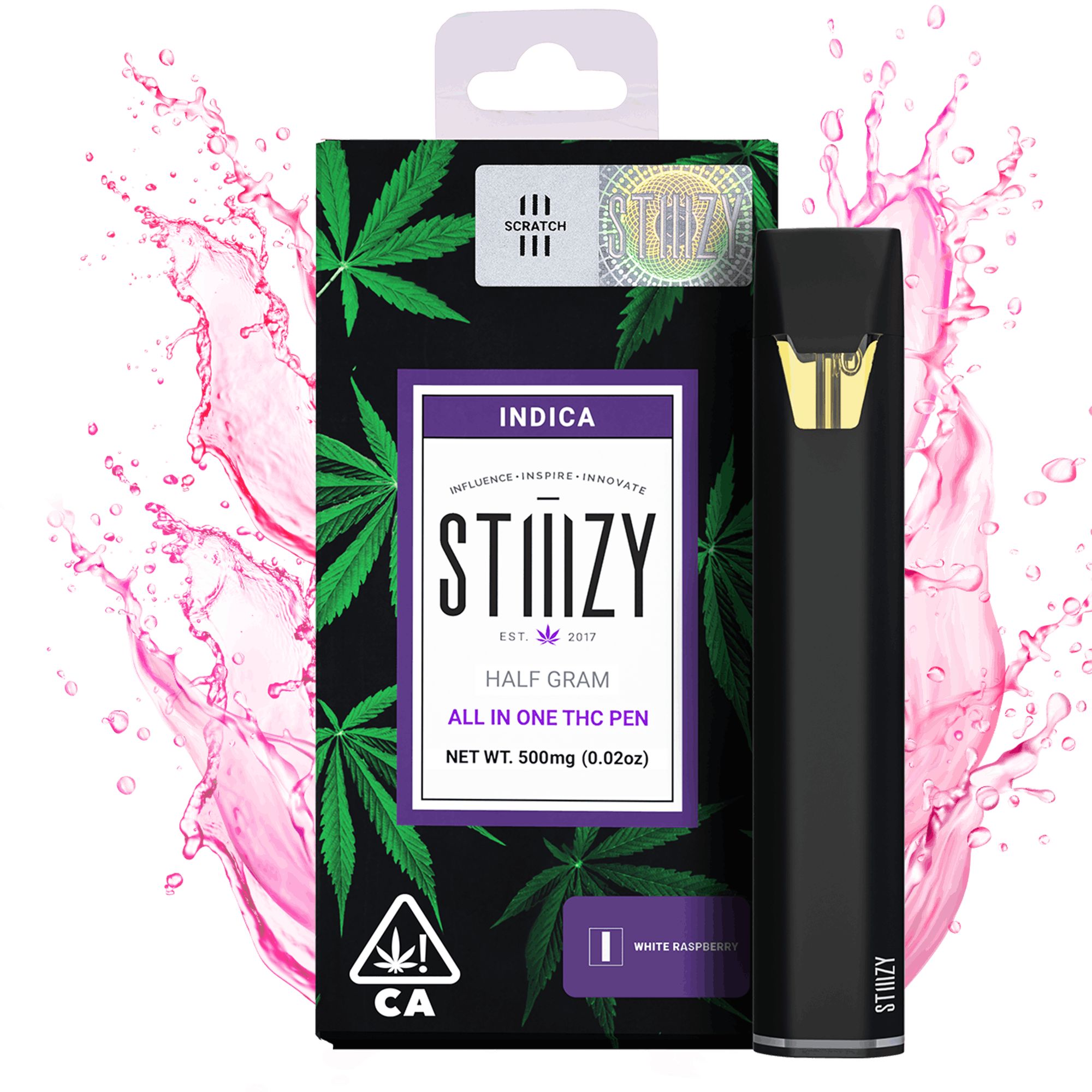 DNU - V3 - STIIIZY - ORG AIO - White Raspberry - 0.5g