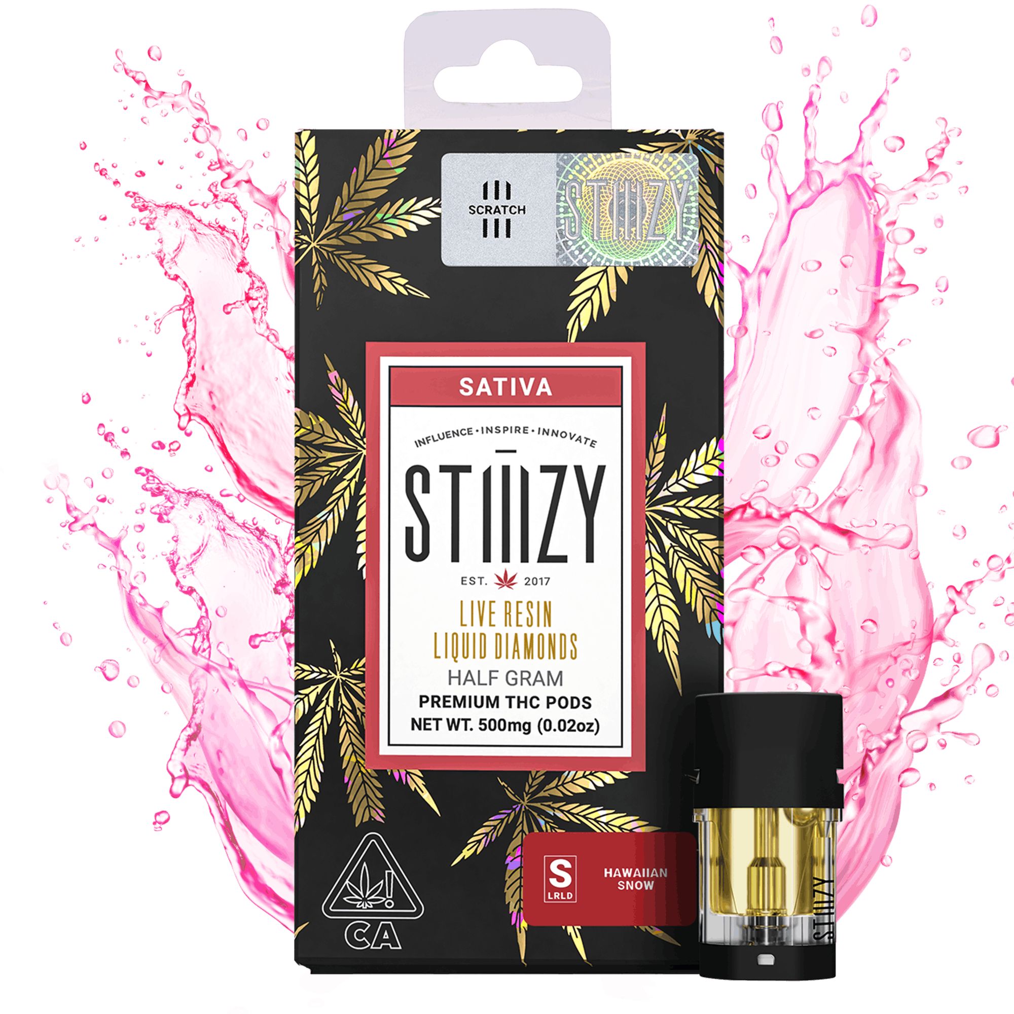 DNU - V3 - STIIIZY - LQD Pods - Hawaiian Snow - 0.5g