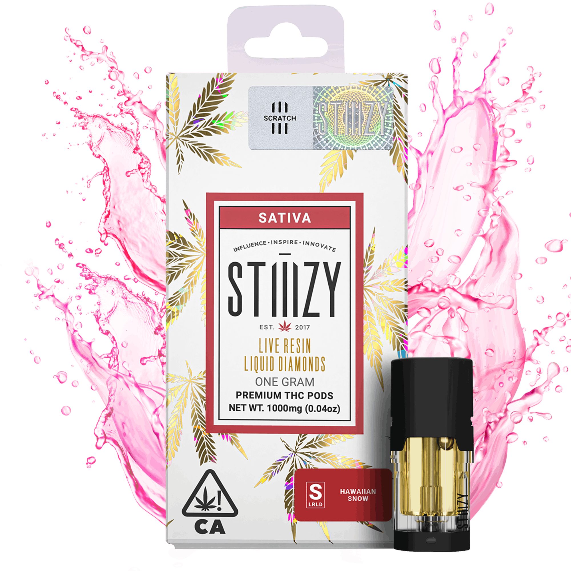 DNU - V3 - STIIIZY - LQD Pods - Hawaiian Snow - 1g