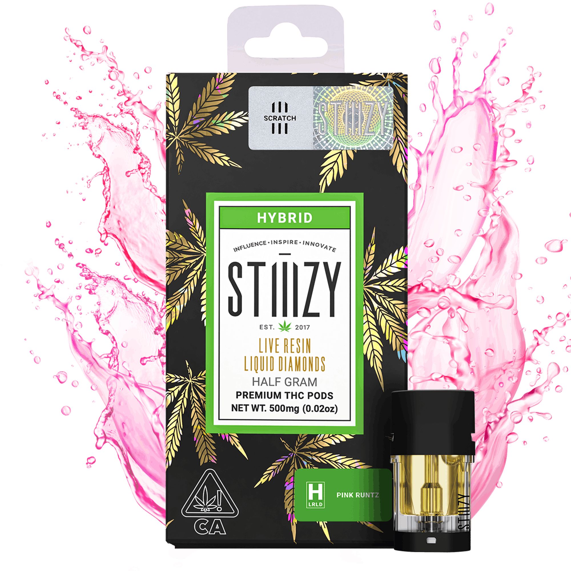 DNU - V3 - STIIIZY - LQD Pods - Pink Runtz - 0.5g