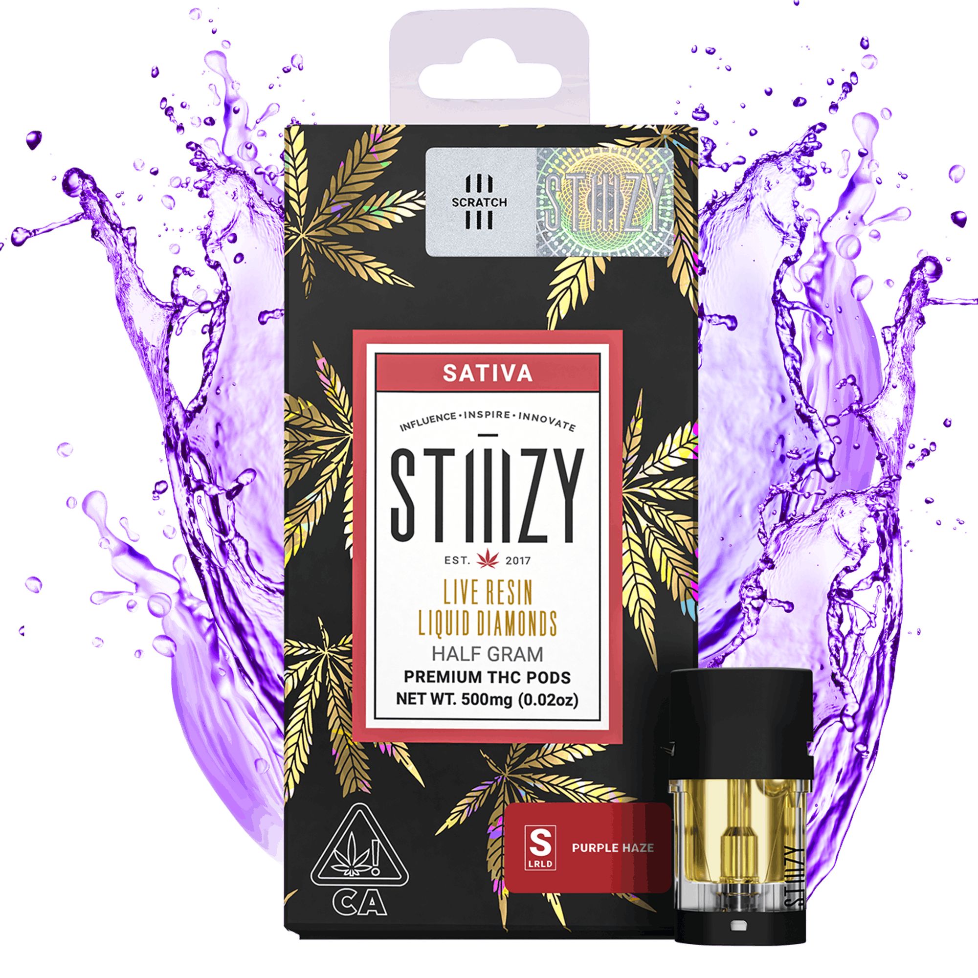 DNU - V3 - STIIIZY - LQD Pods - Purple Haze - 0.5g