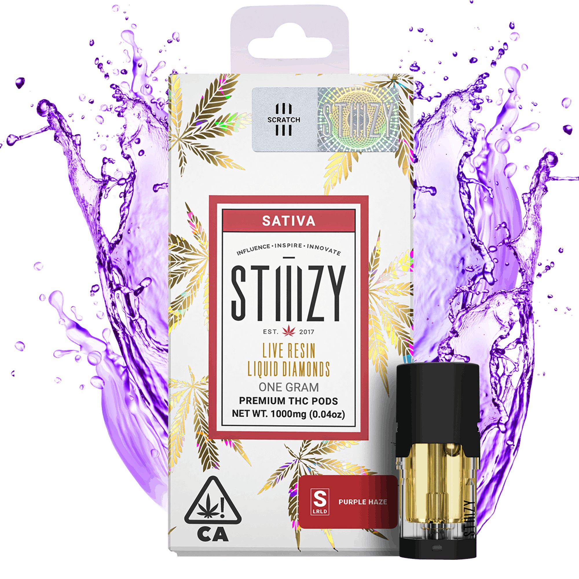 DNU - V3 - STIIIZY - LQD Pods - Purple Haze - 1g