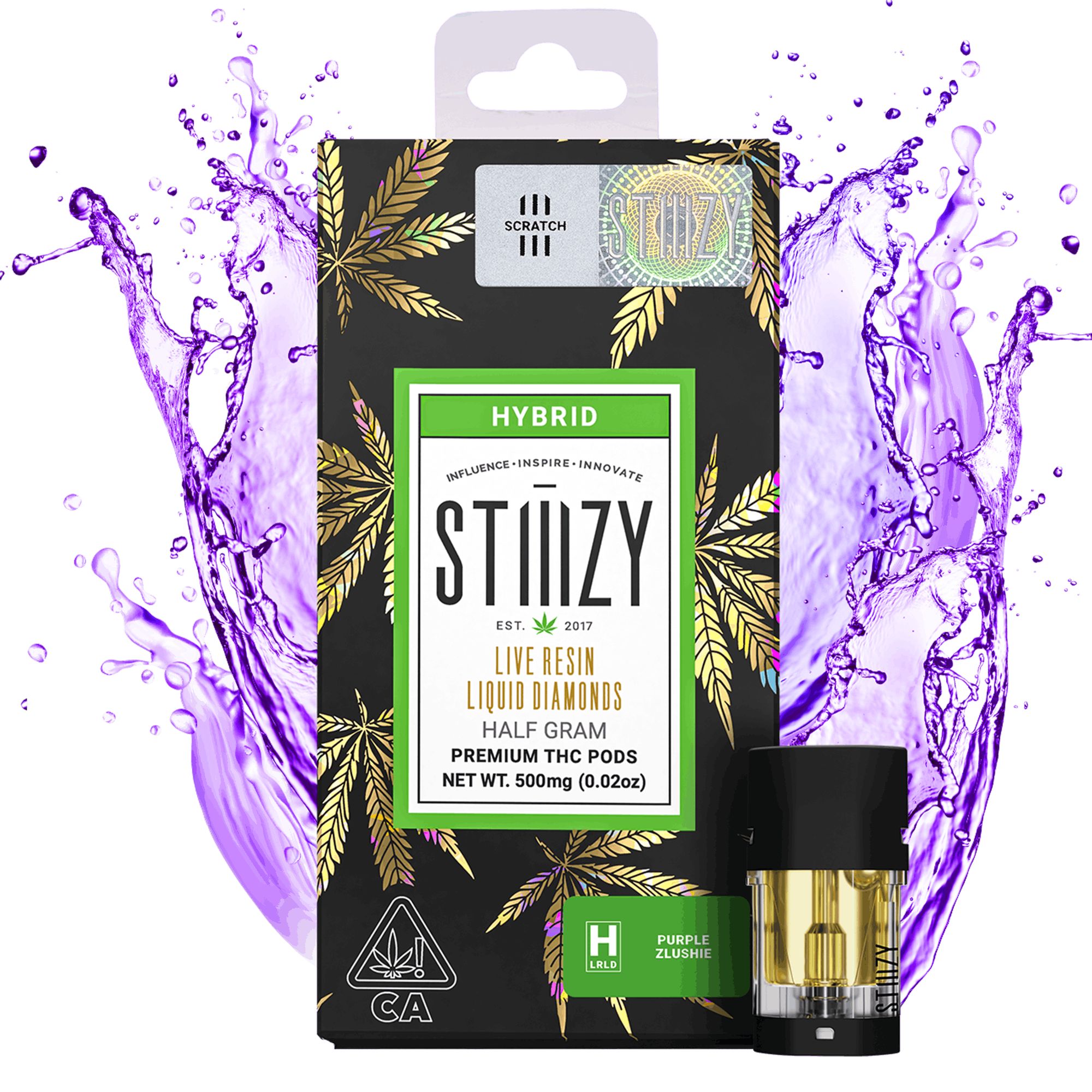 DNU - V3 - STIIIZY - LQD Pods - Purple Zlushie - 0.5g