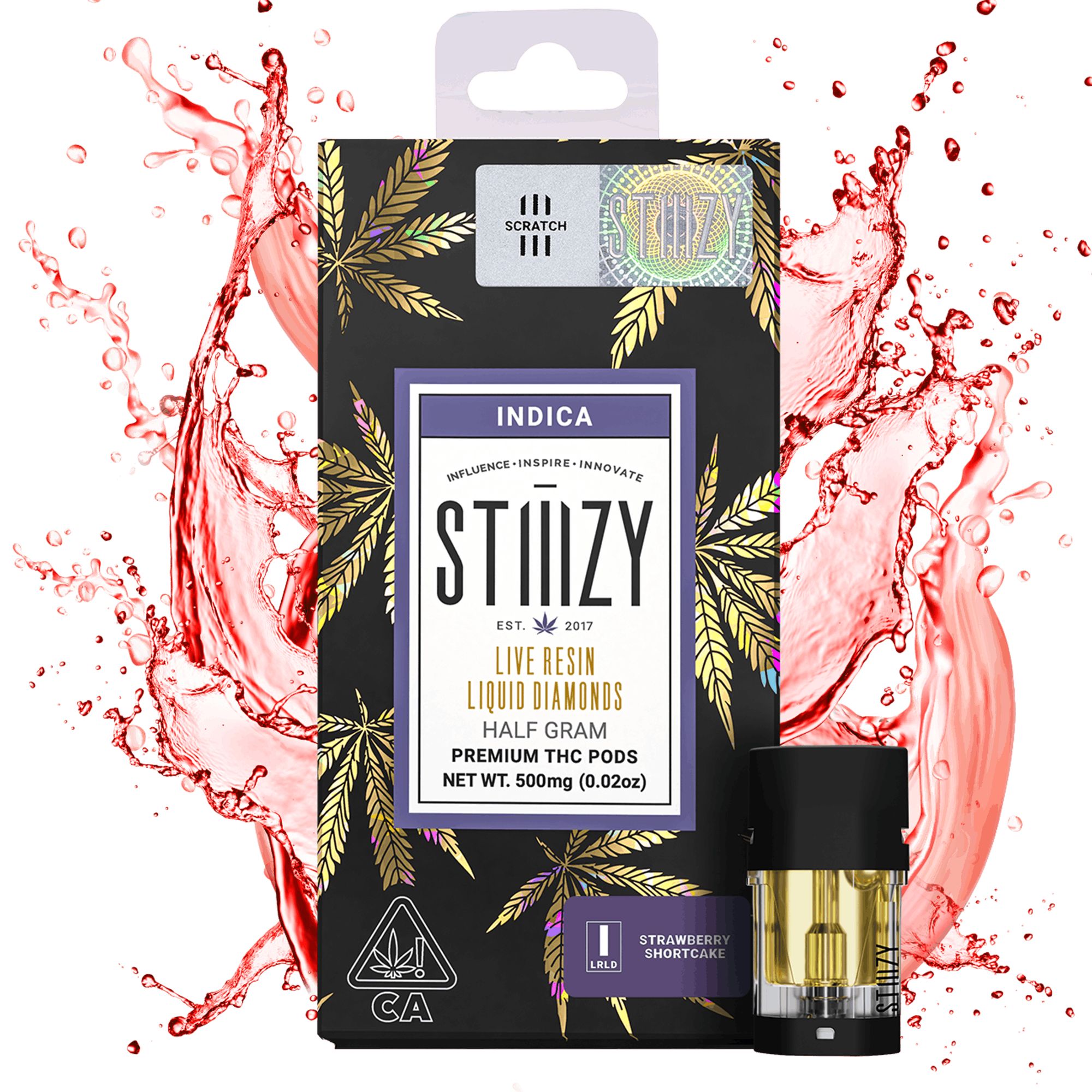 DNU - V3 - STIIIZY - LQD Pods - Strawberry Shortcake - 0.5g