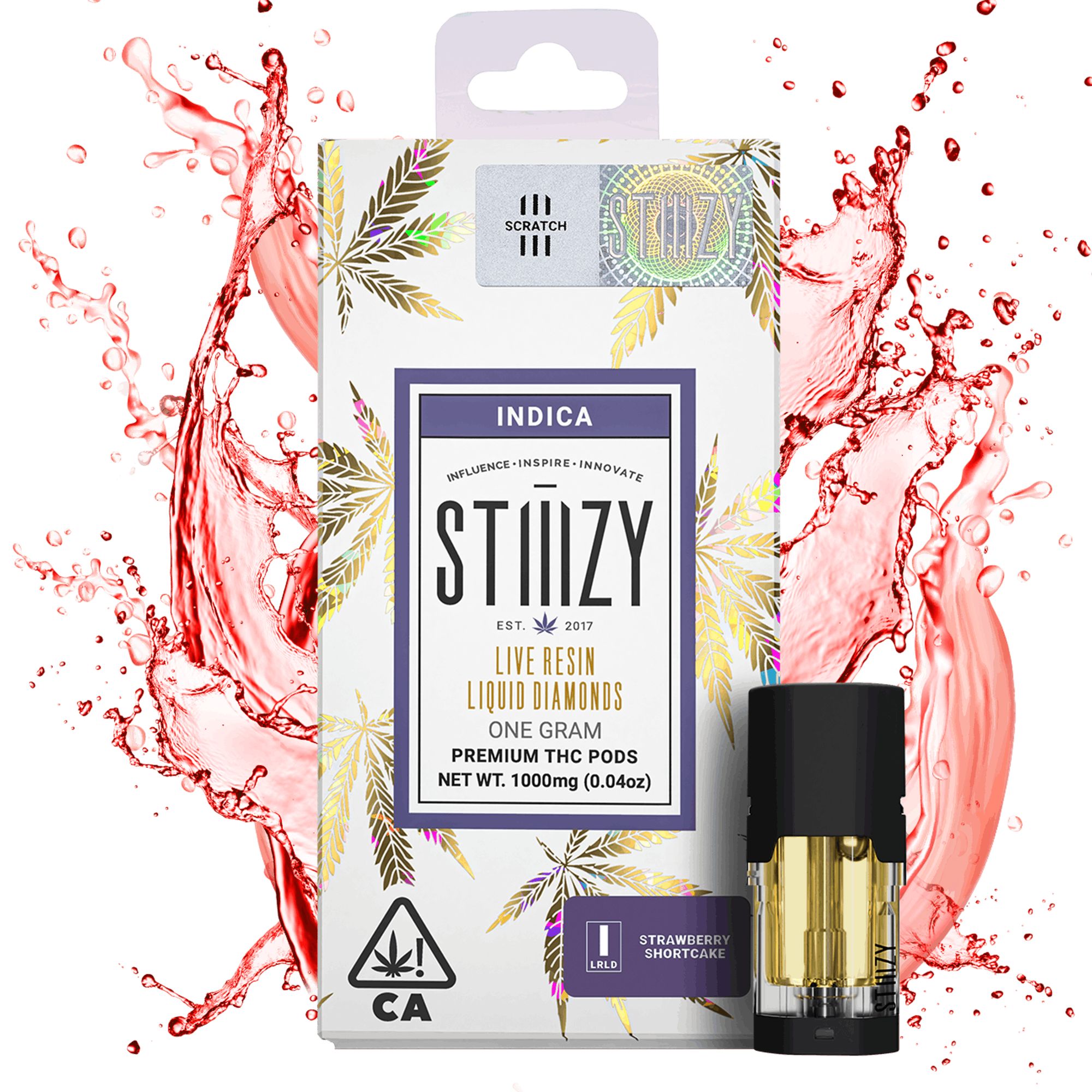 DNU - V3 - STIIIZY - LQD Pods - Strawberry Shortcake - 1g
