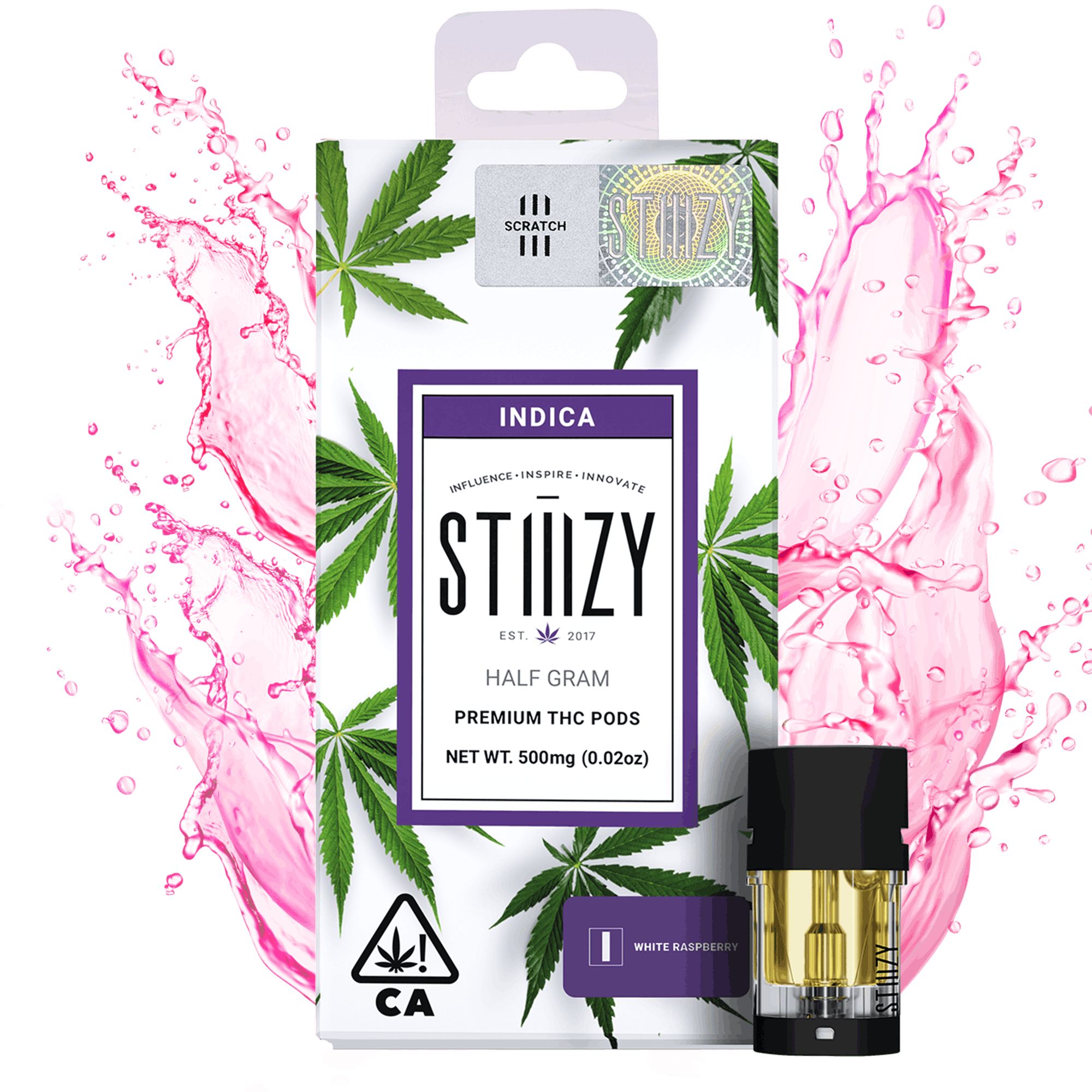 DNU - V3 - STIIIZY - ORG Pods - White Raspberry - 0.5g