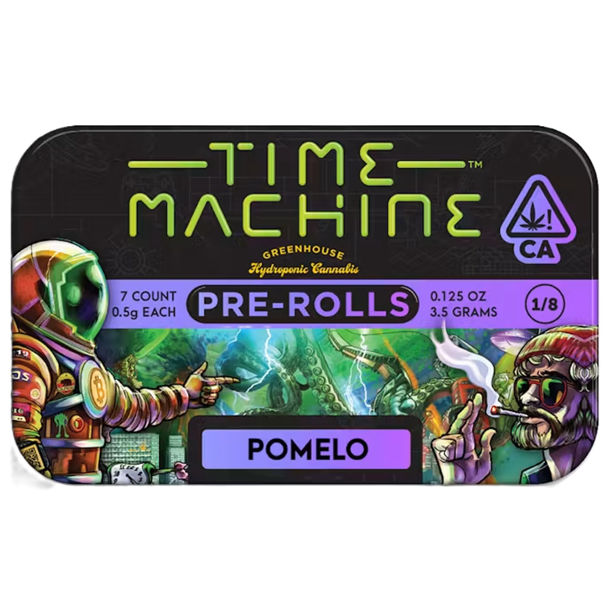 TIME MACHINE - MIXED LIGHT PREROLL MULTIPACK - POMELO - 3.5G
