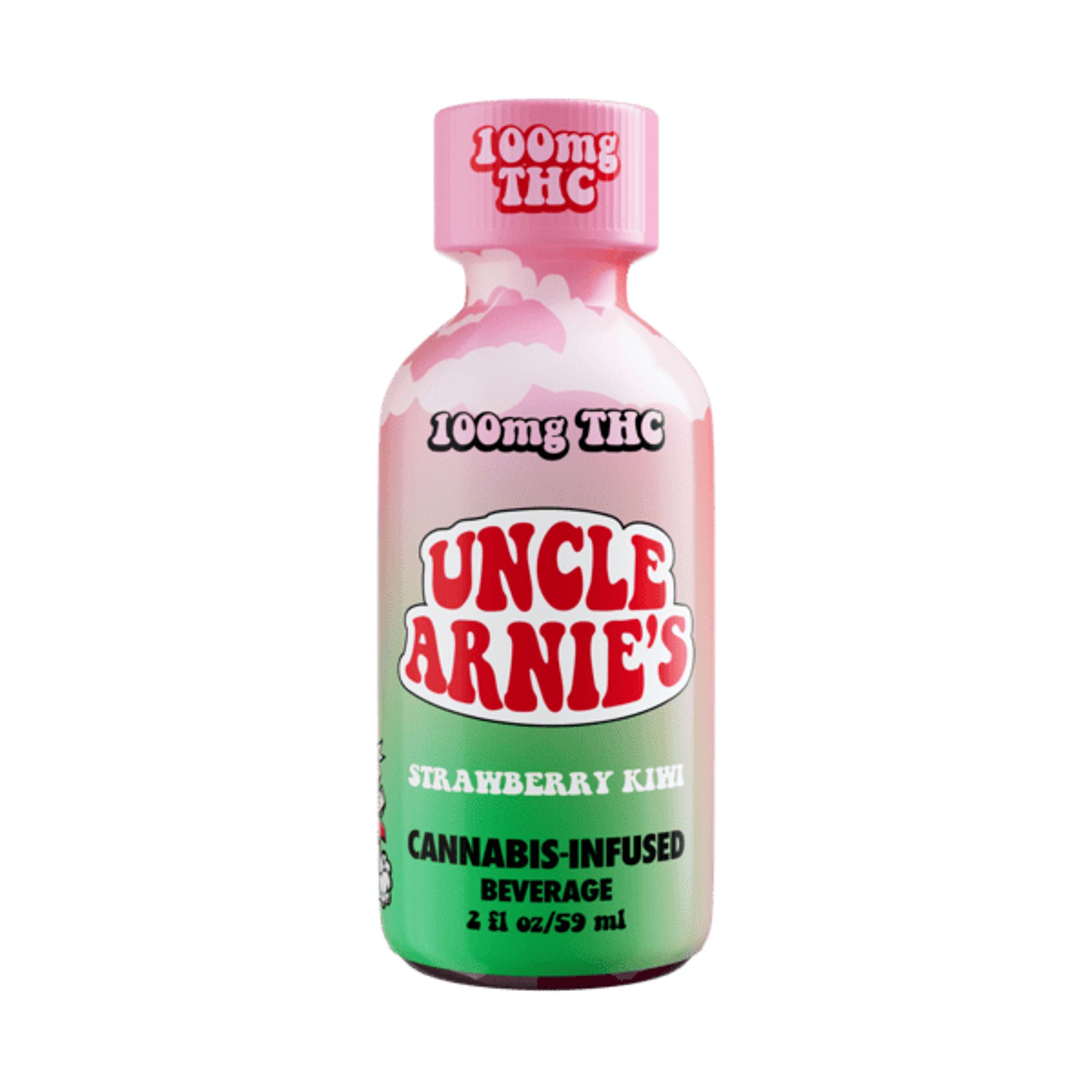 UNCLE ARNIES - THC SHOT - STRAWBERRY KIWI - 100MG