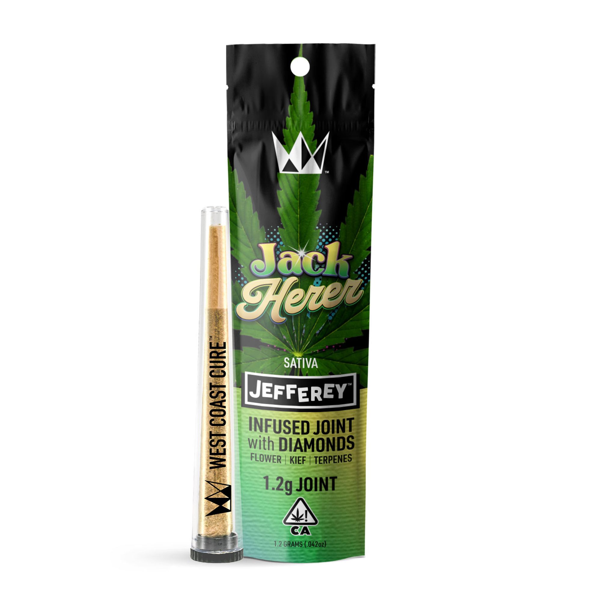 WEST COAST CURE - INFUSED PREROLL - JACK HERER - 1.2G
