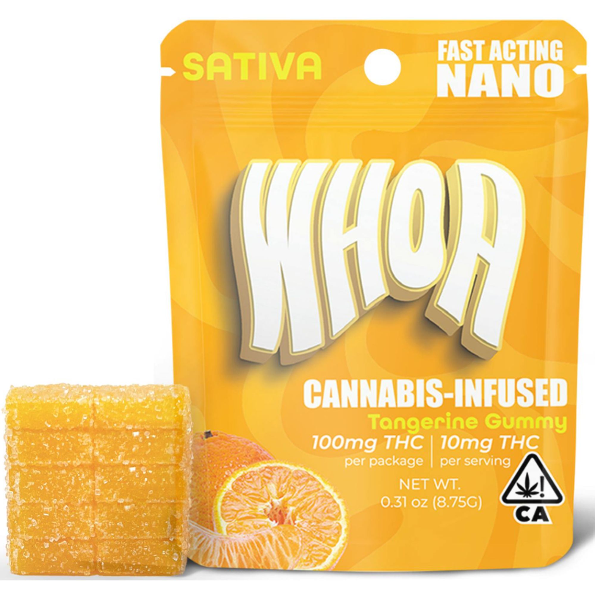 WHOA - THC GUMMY - TANGERINE - 100MG
