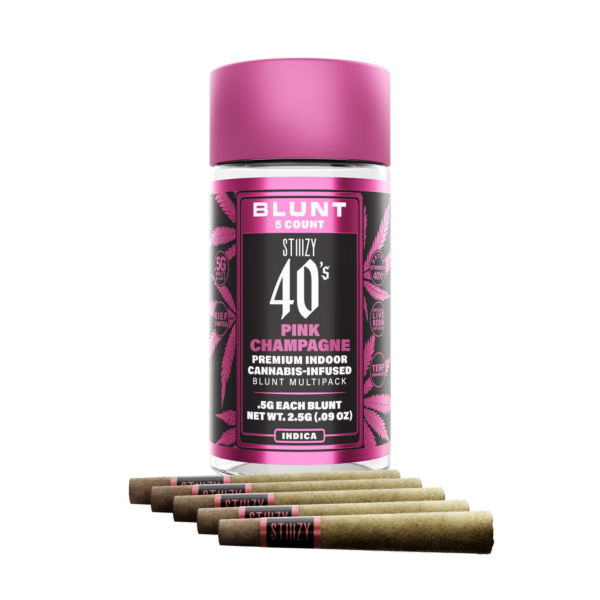 STIIIZY - 40's Infused Blunt Multipack - Pink Champagne - 2.5g