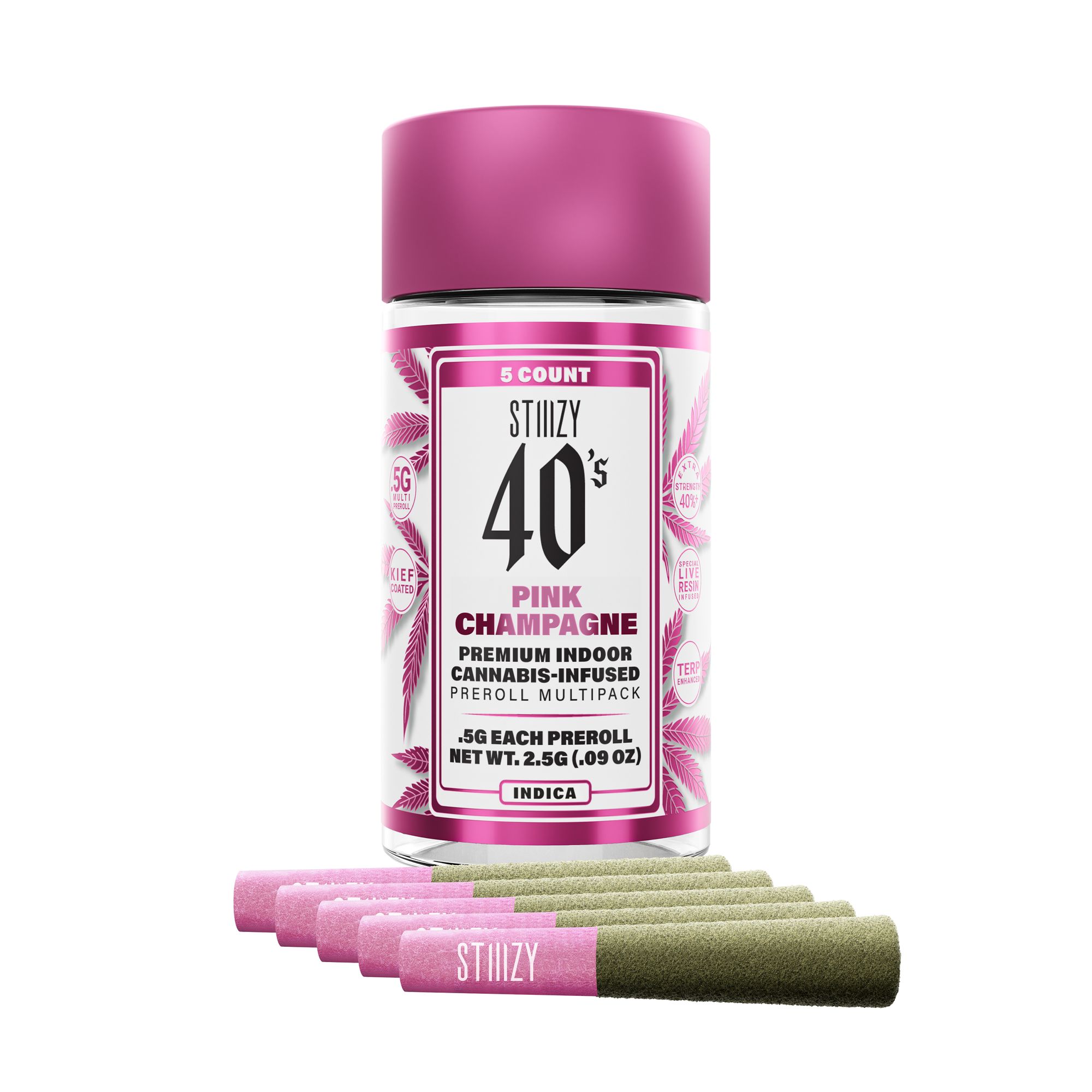 STIIIZY - 40's Infused Preroll Multipack - Pink Champagne - 2.5g