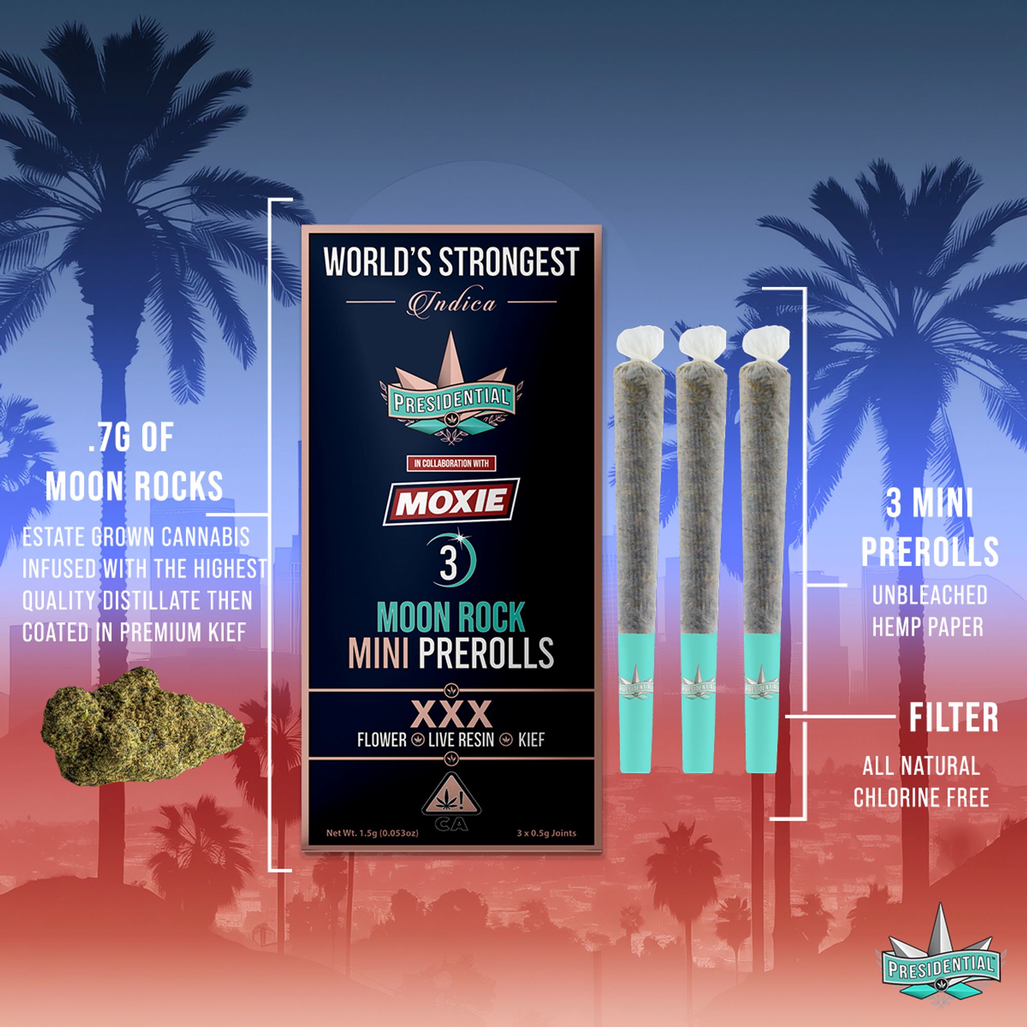 PRESIDENTIAL - INFUSED PREROLL MULTIPACK - XXX - 1.5G