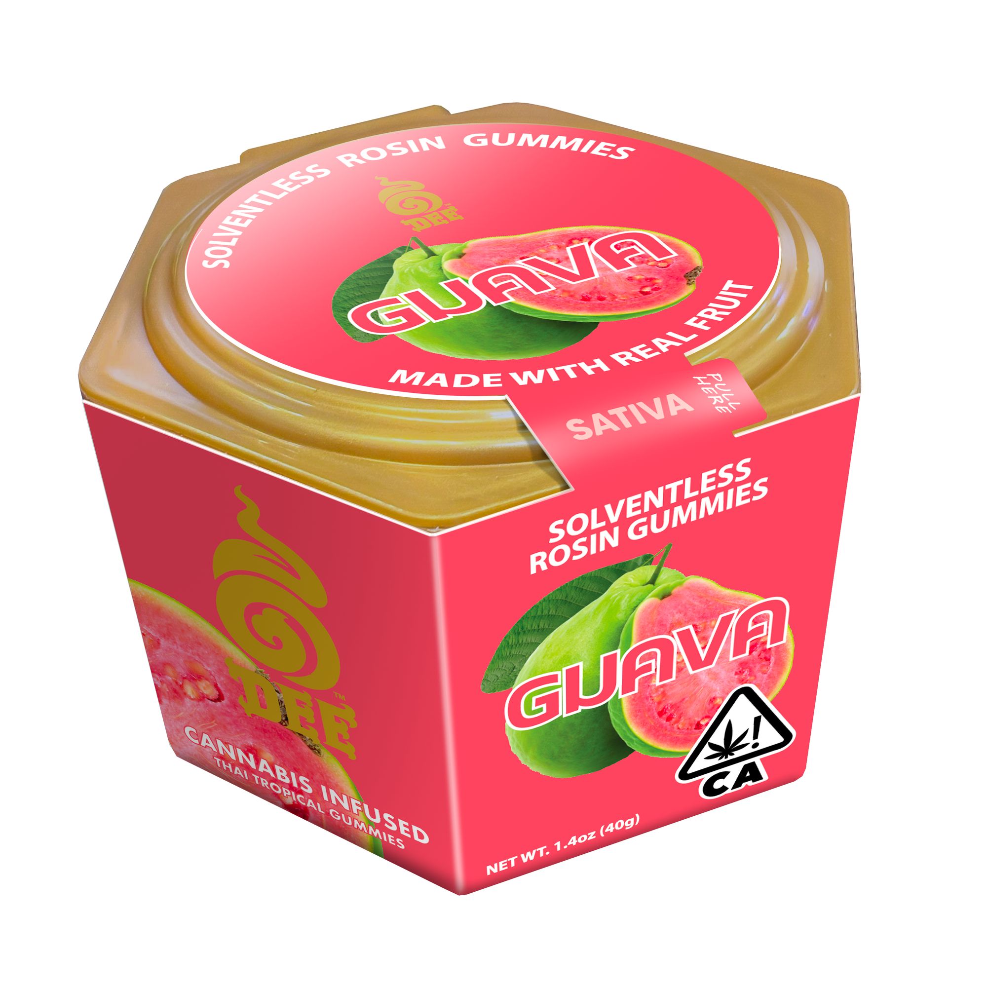 DEE - CBG GUMMY - 1:1 GUAVA REFRESH - 200MG