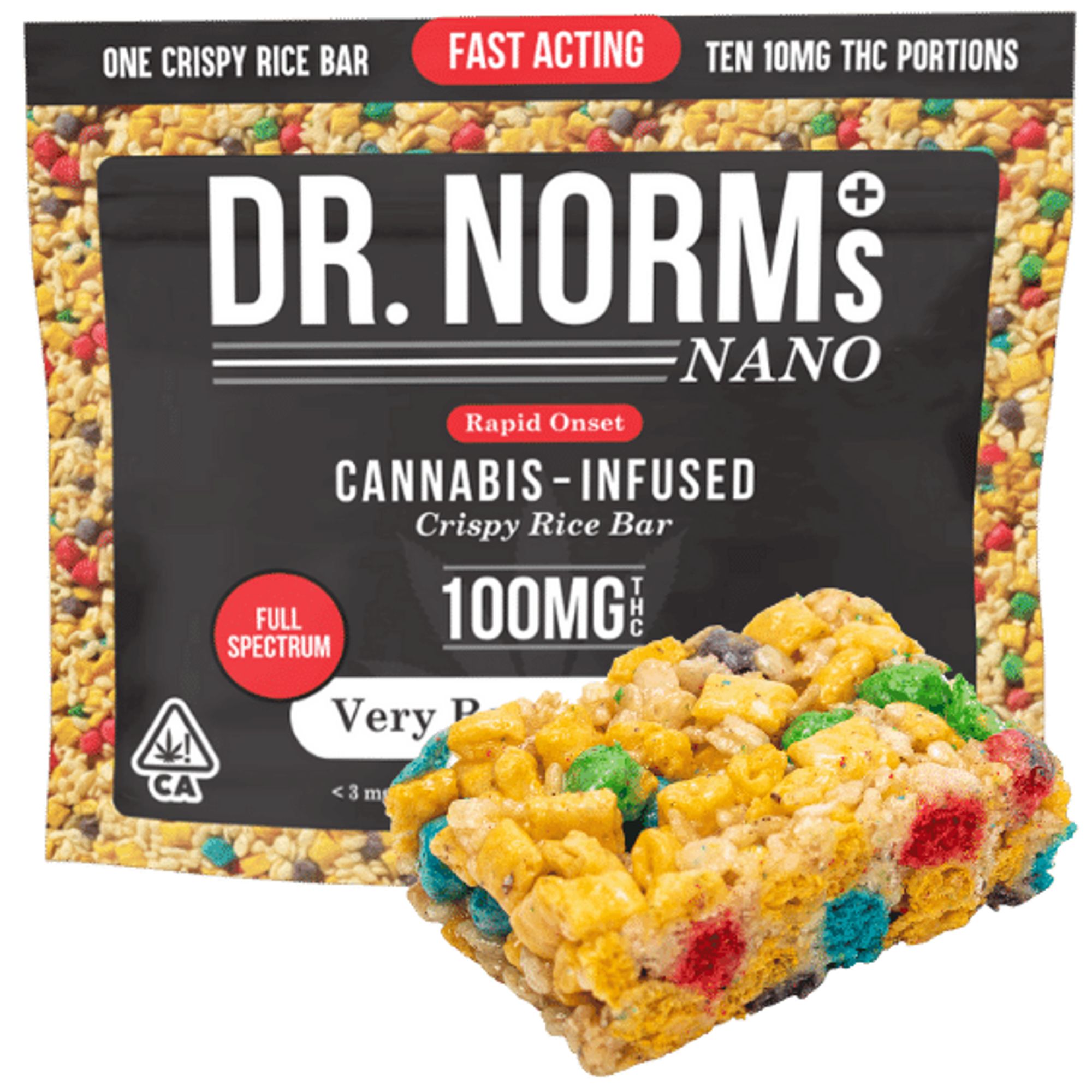 DR. NORMS - THC BAKED GOODS - NANO RKT VERY BERRY CRUNCH - 100MG
