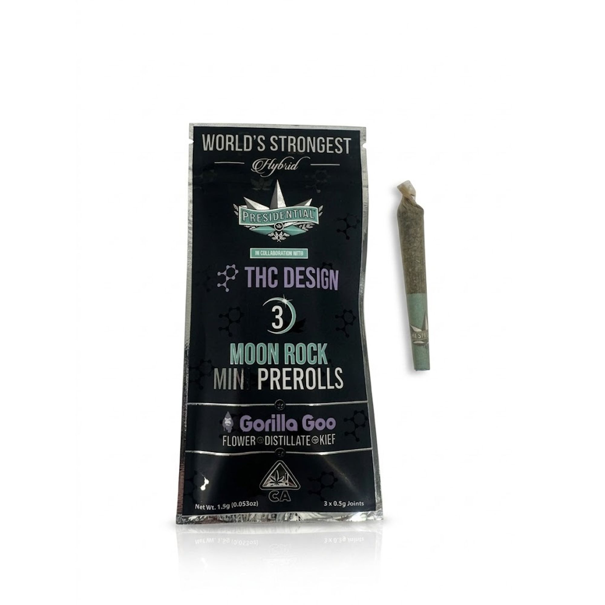 PRESIDENTIAL - INFUSED PREROLL MULTIPACK - GORILLA GOO - 1.5G