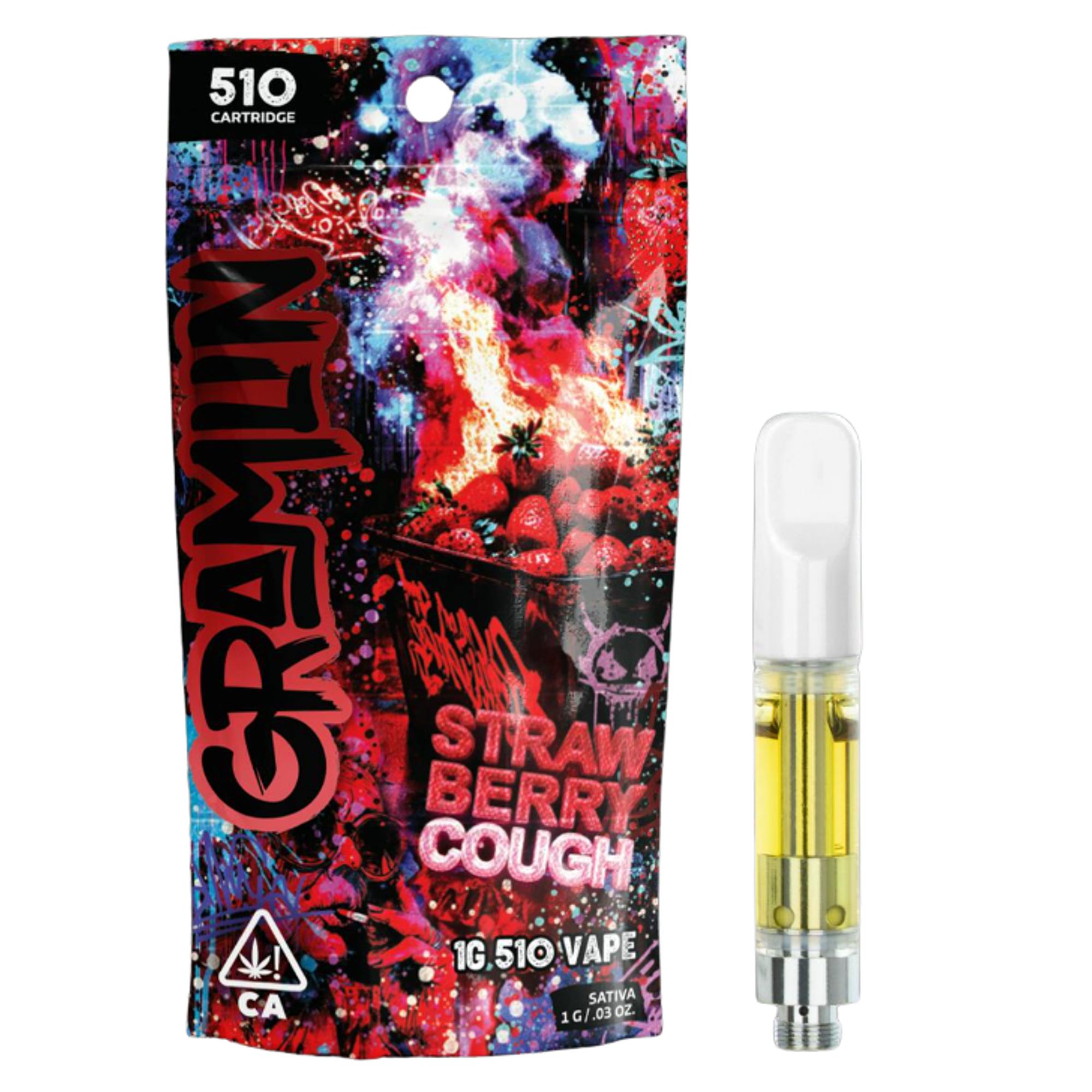 GRAMLIN - THC VAPE - STRAWBERRY COUGH - 1G