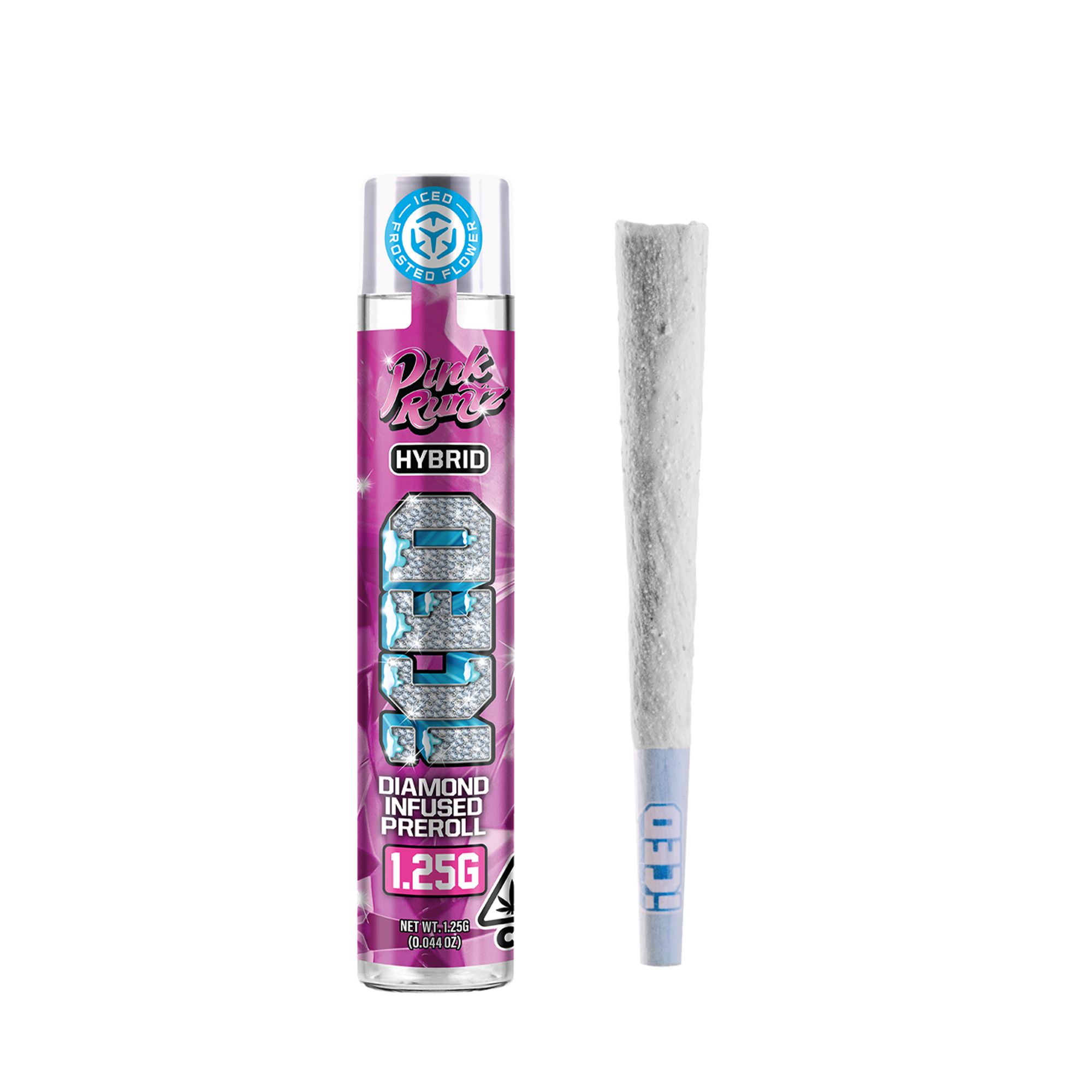 ICED - INFUSED PREROLL - PINK RUNTZ - 1.25G