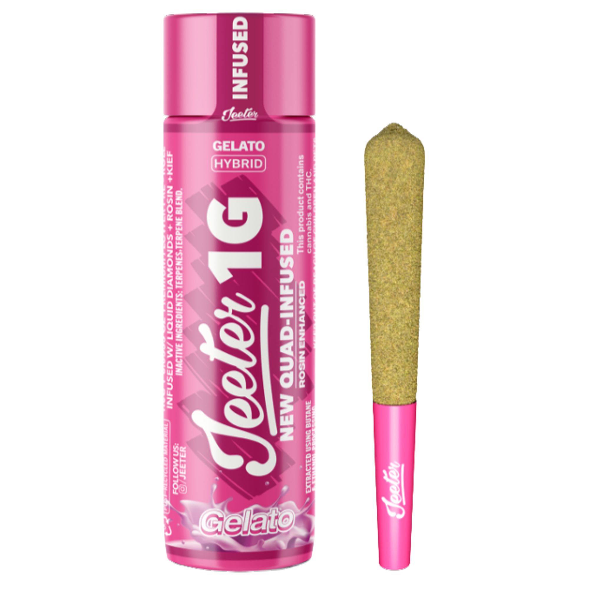 JEETER - INFUSED PREROLL - QUADS GELATO - 1G