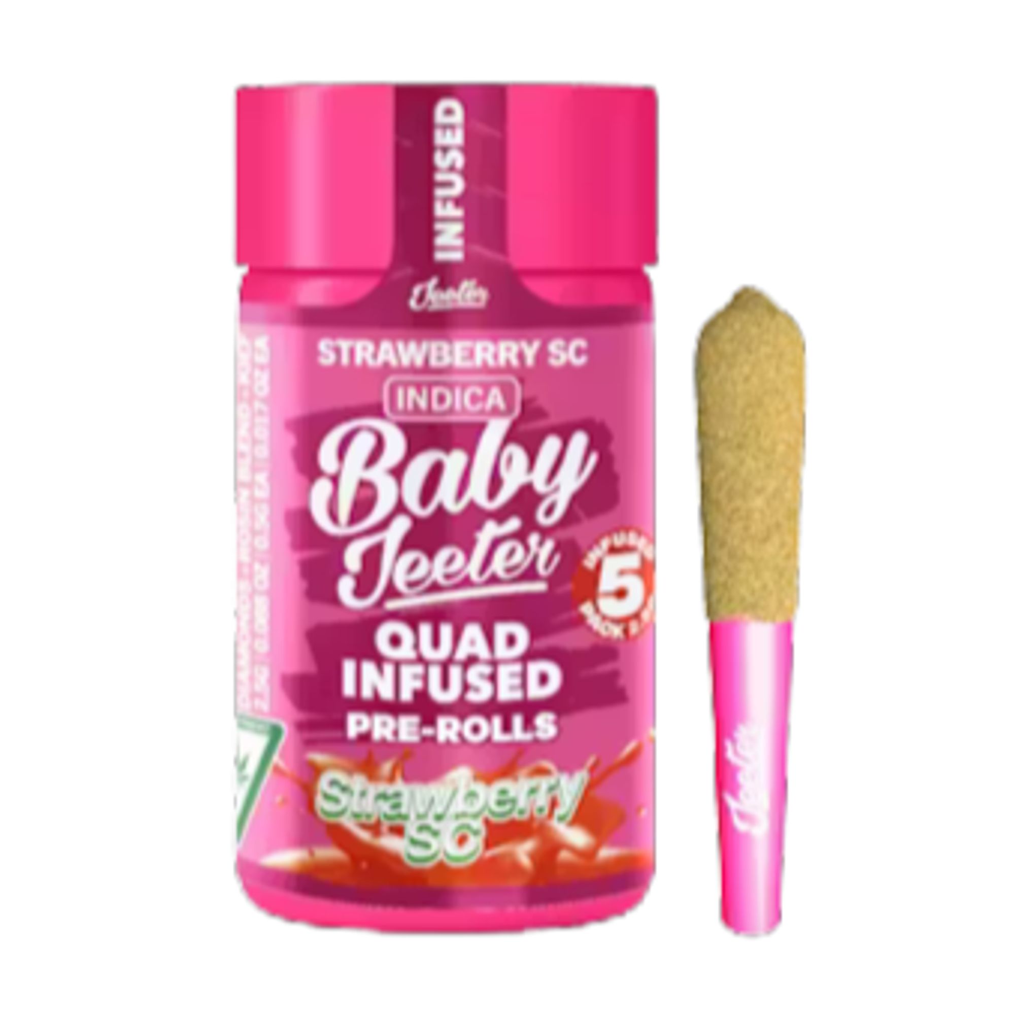 JEETER - INFUSED PREROLL MULTIPACK - QUADS STRAWBERRY SC - 2.5G