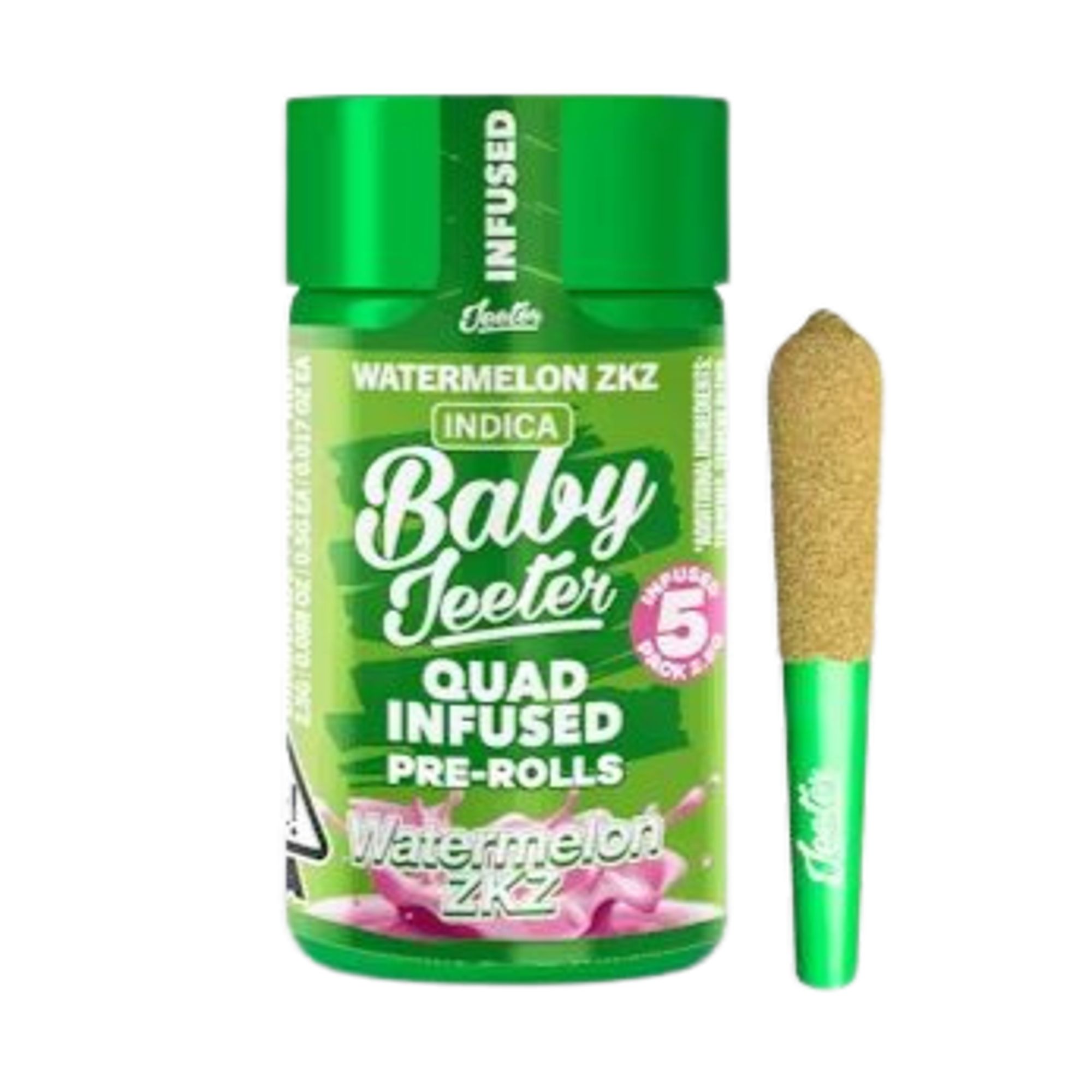 JEETER - INFUSED PREROLL MULTIPACK - QUADS WATERMELON ZKZ - 2.5G