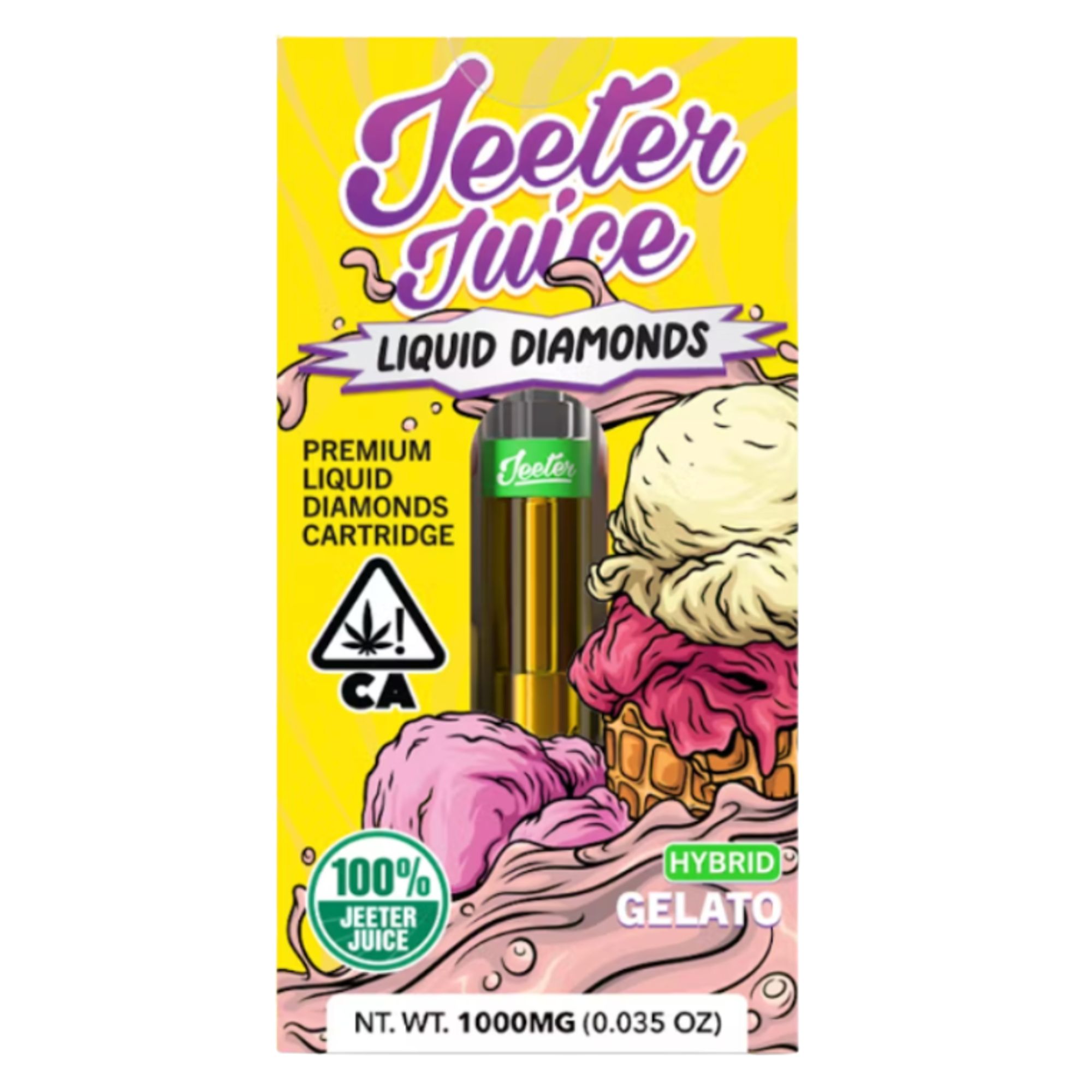 JEETER - LIQUID DIAMONDS VAPE - GELATO - 1G