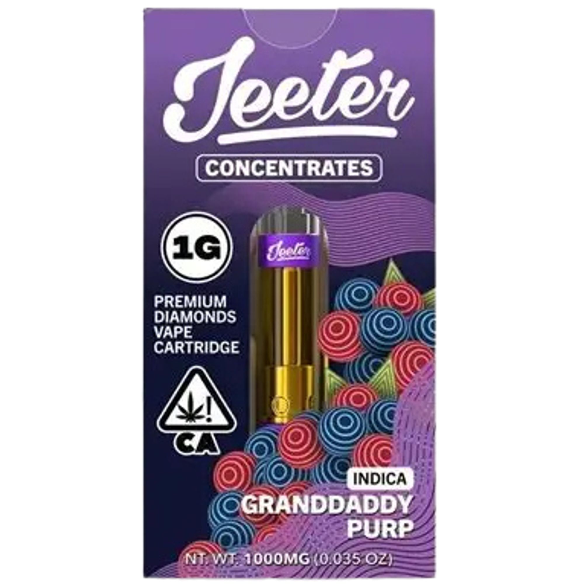 JEETER - LIQUID DIAMONDS VAPE - GRANDDADDY PURP - 1G